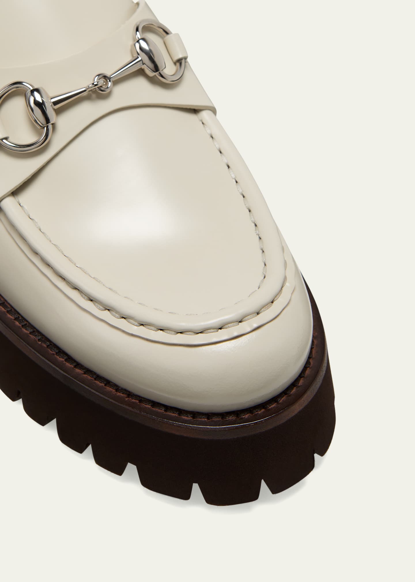 Gucci Sylke Leather Bit Loafers Image 5 of 5