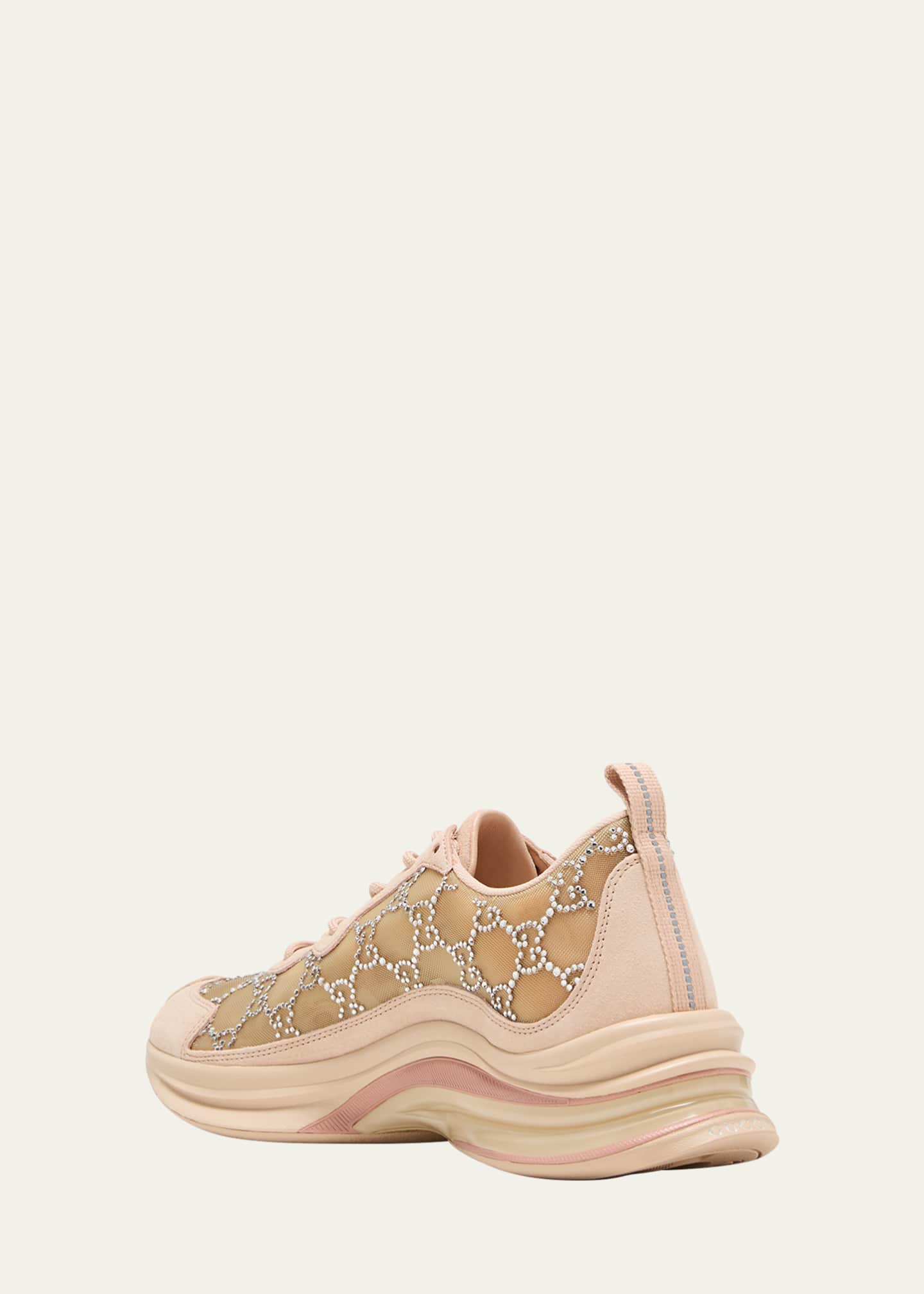 Gucci GG Crystal Mesh Runner Sneakers - Bergdorf Goodman
