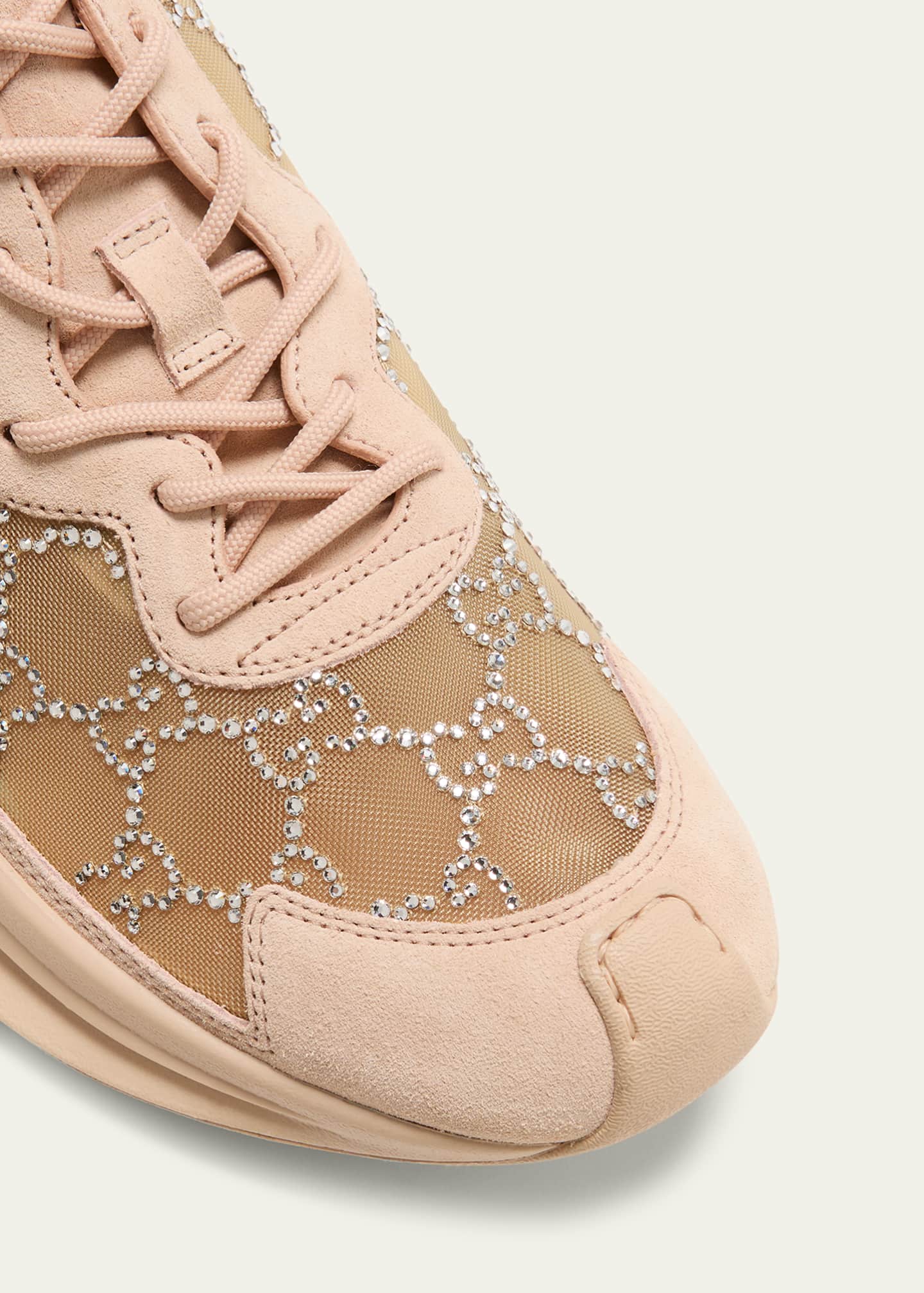 Gucci GG Crystal Mesh Runner Sneakers