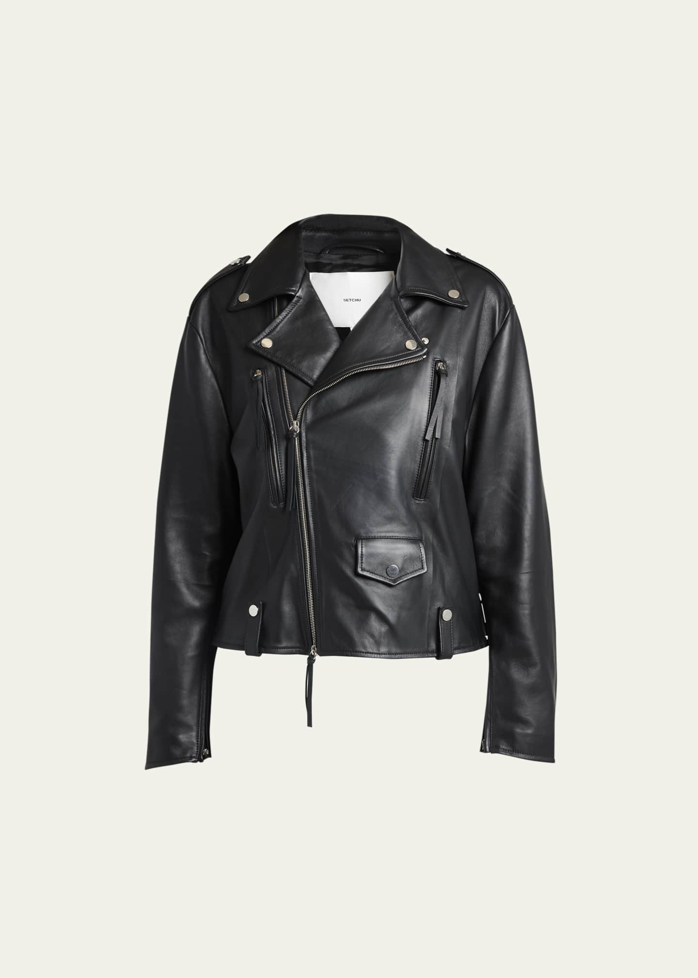 Courrèges Long-Sleeve Biker Jacket