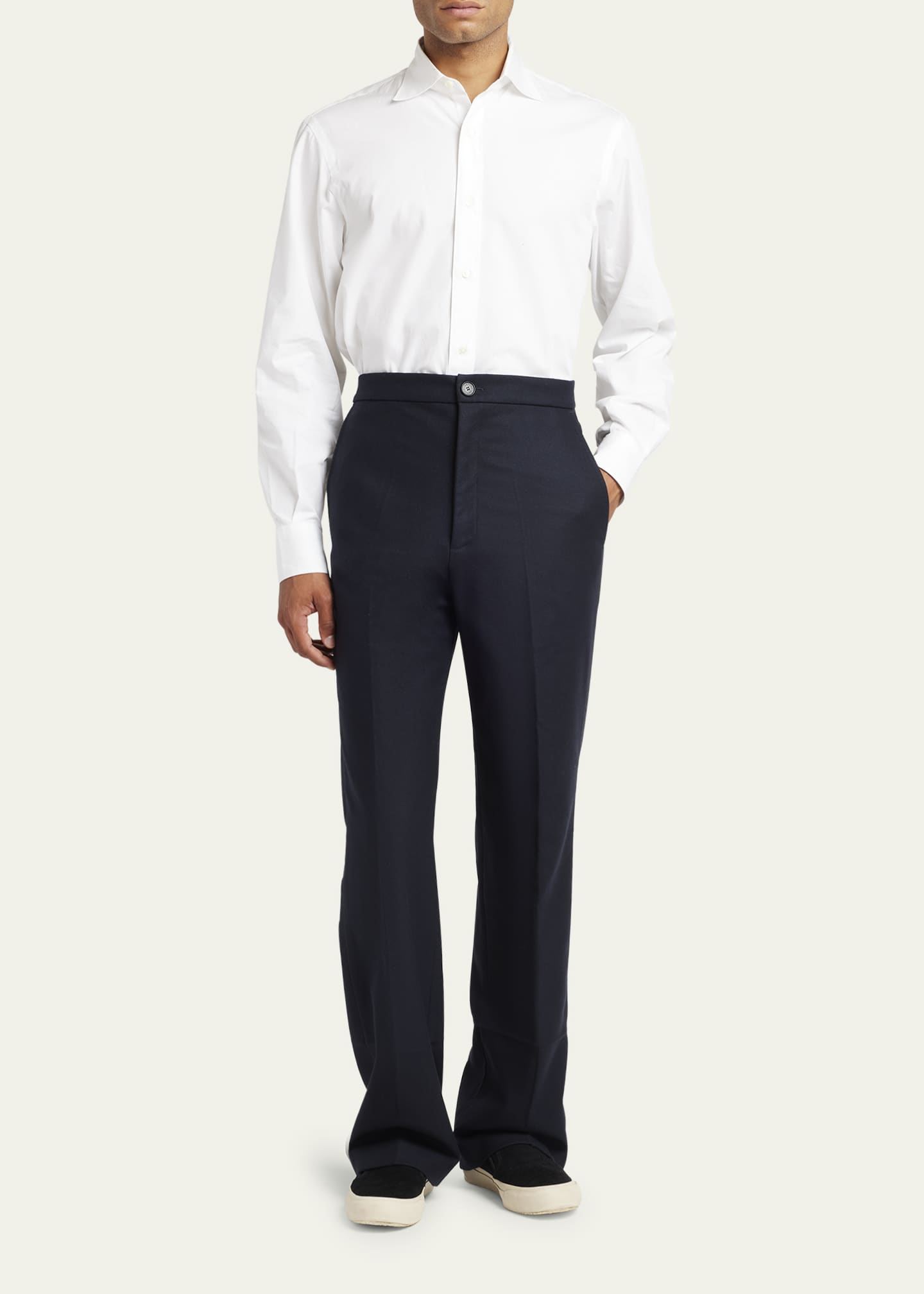 SETCHU Flannel Straight Leg Pants Image 4 of 5