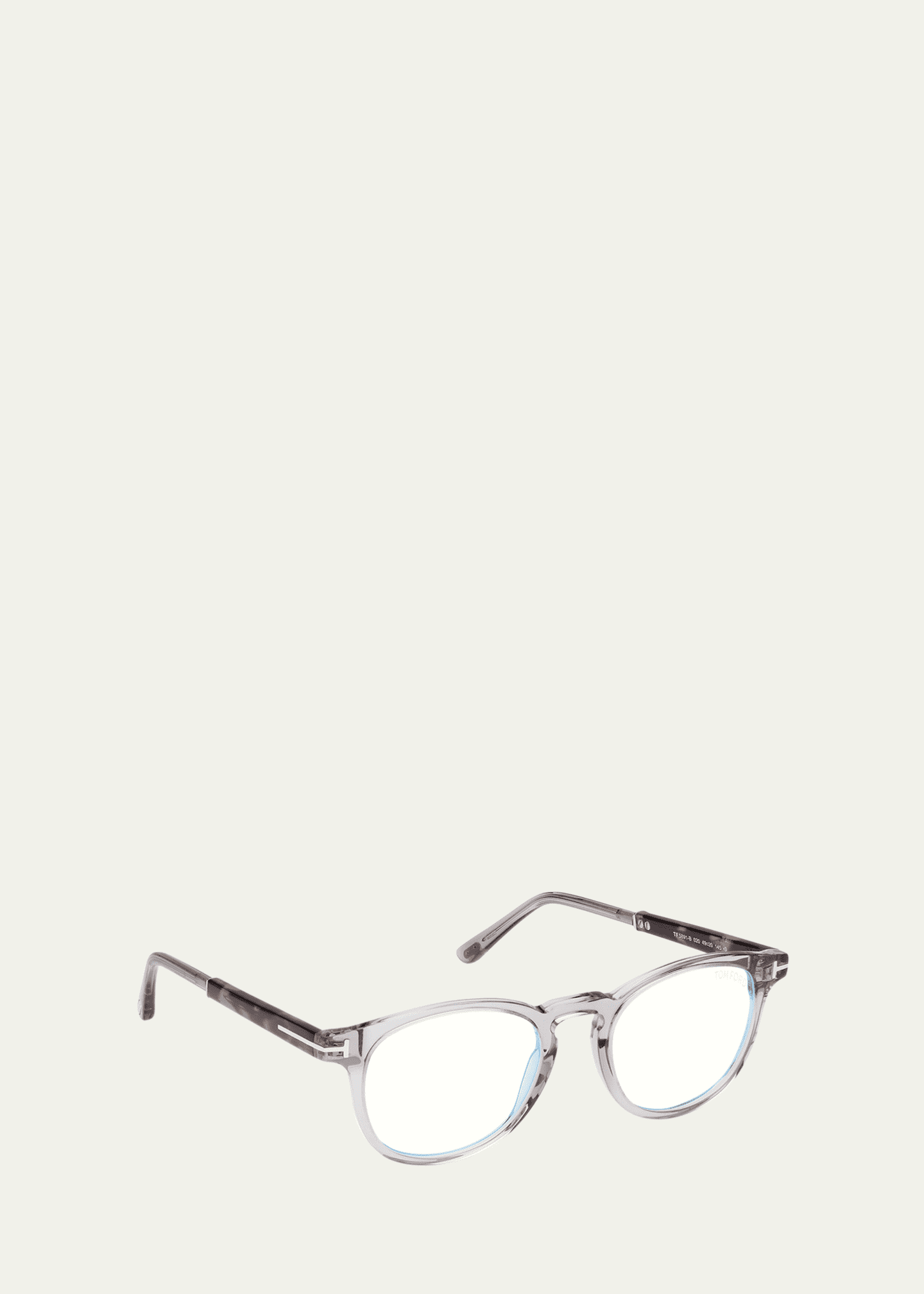 TOM FORD Men s Blue Light Blocking Acetate Round Optical Glasses