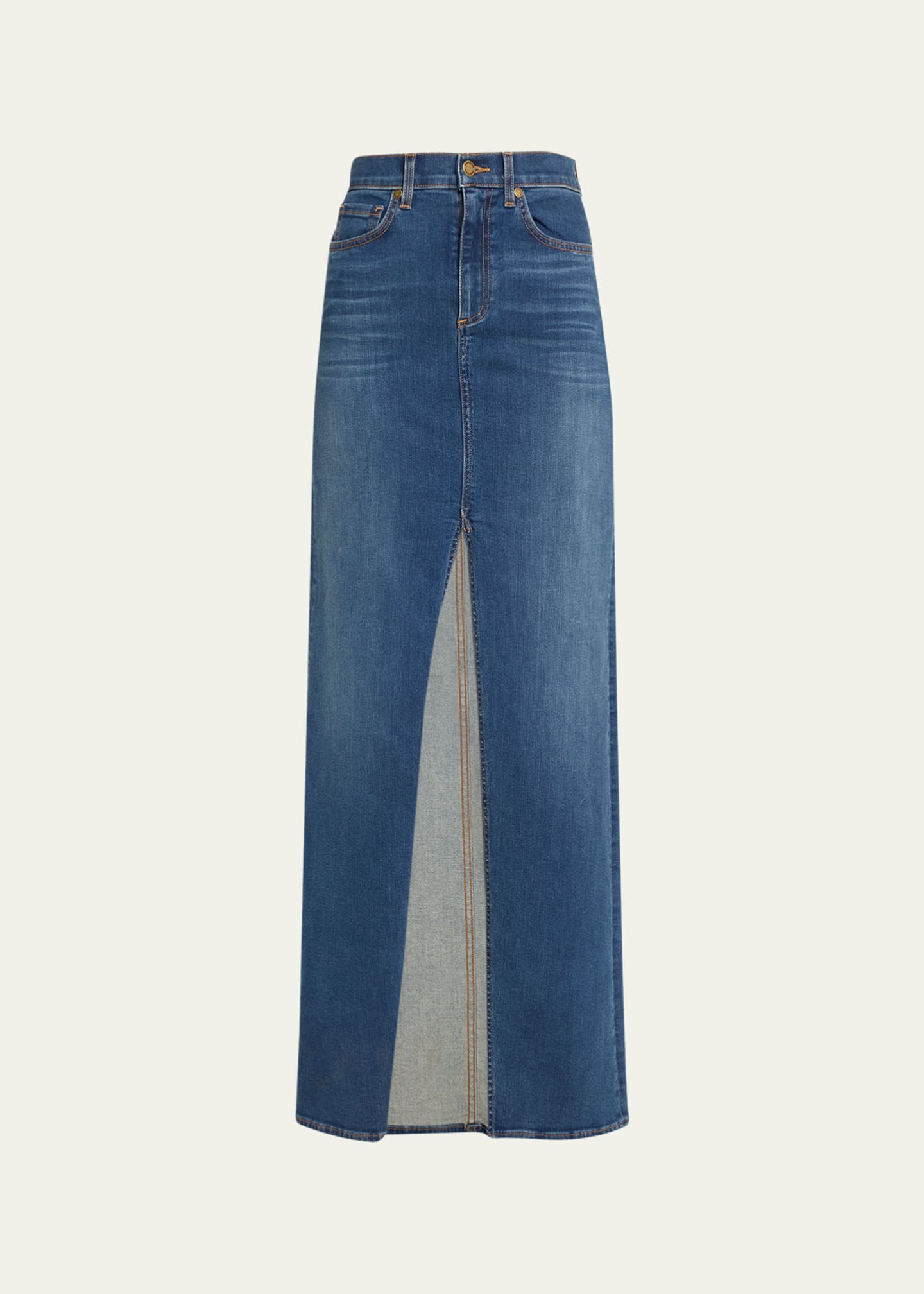 Eileen Denim Mini Skirt White - Ramy Brook