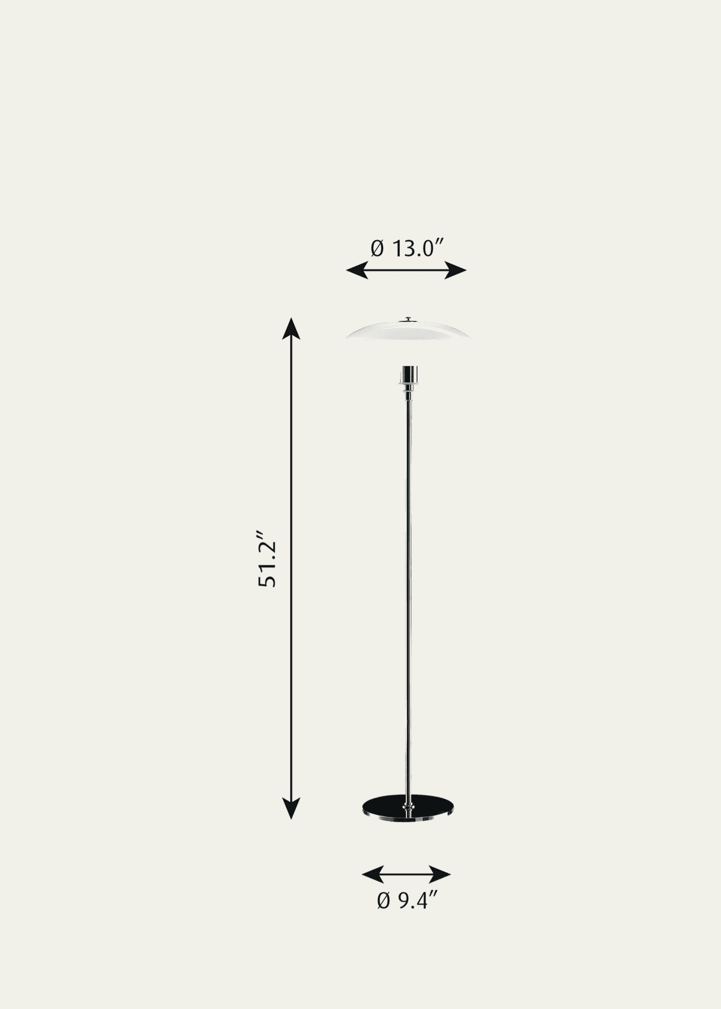 Louis Poulsen PH 3-2 Floor Lamp, 51" Image 2 of 4