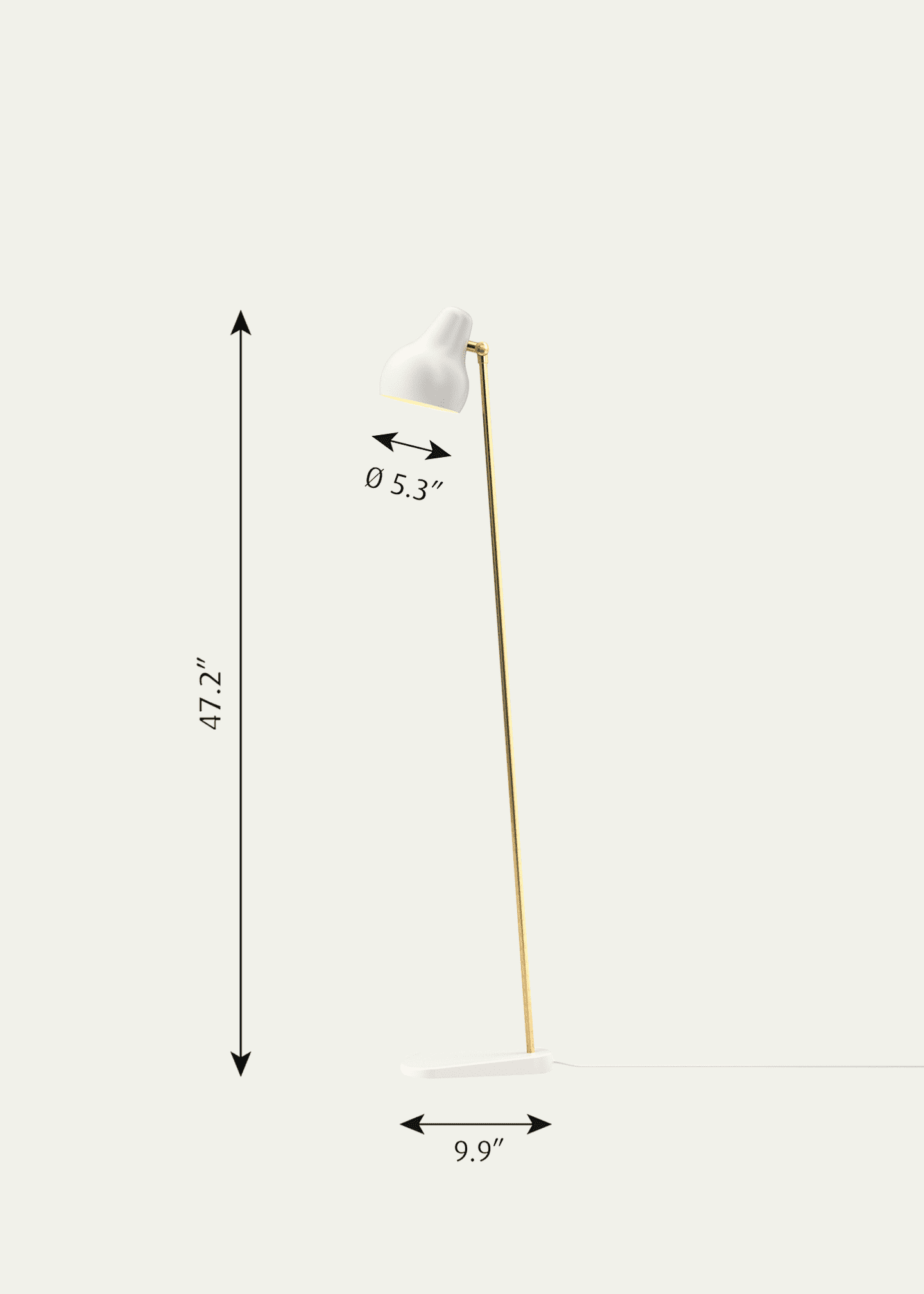 Louis Poulsen VL38 Floor Lamp, 47" Image 2 of 5
