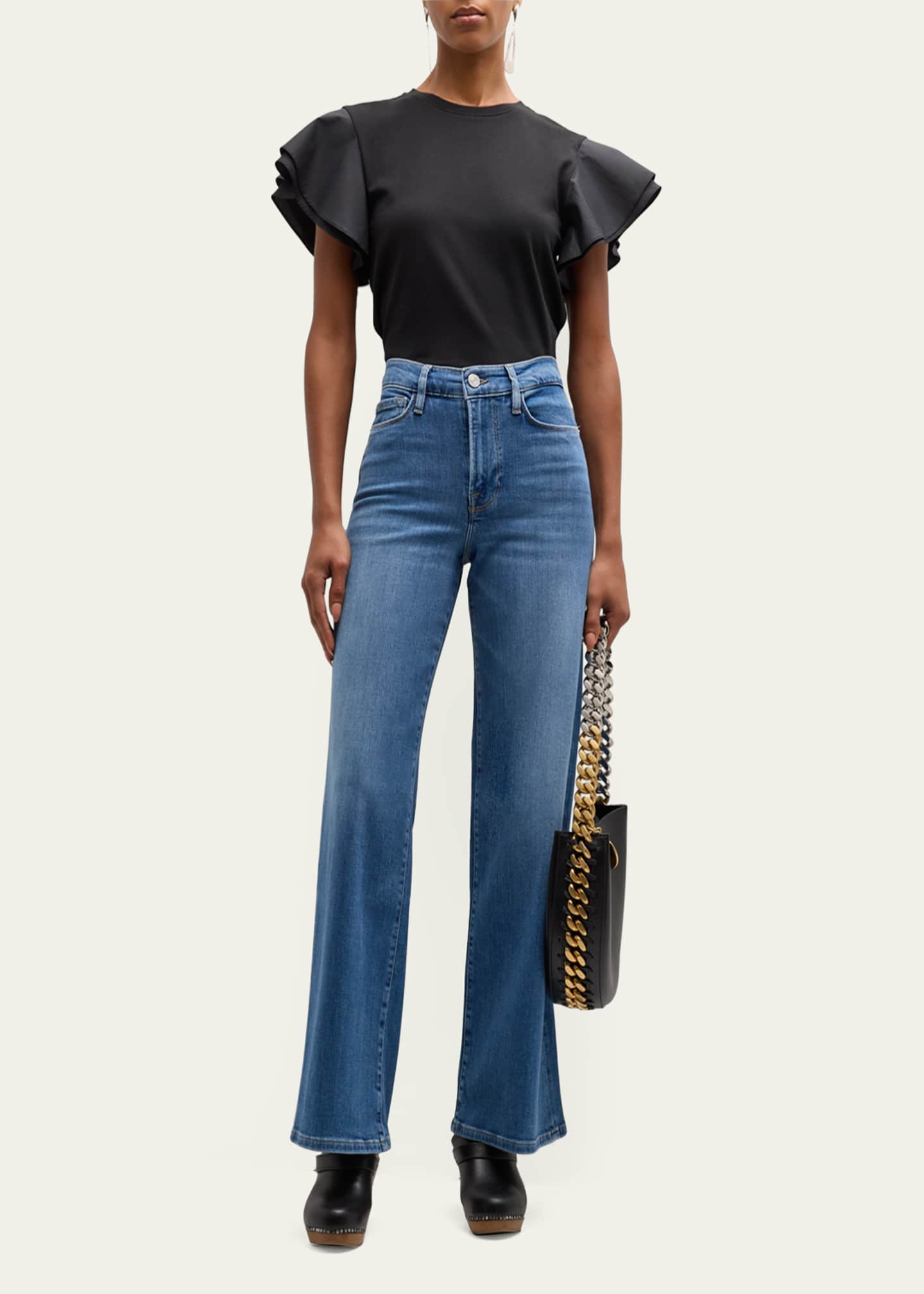 FRAME Le Slim Palazzo Jeans Image 2 of 5