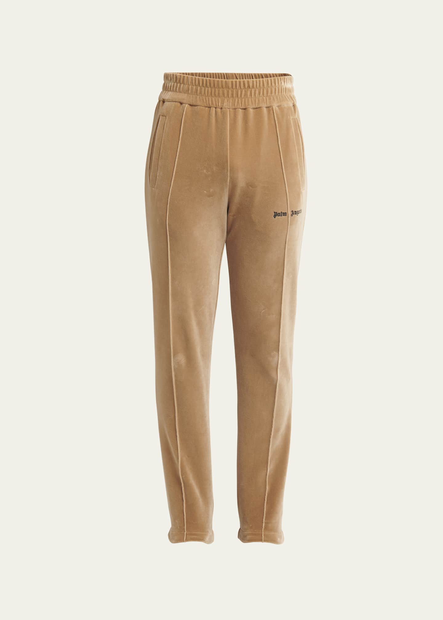 Palm Angels Men s Pintuck Velvet Track Pants Bergdorf Goodman
