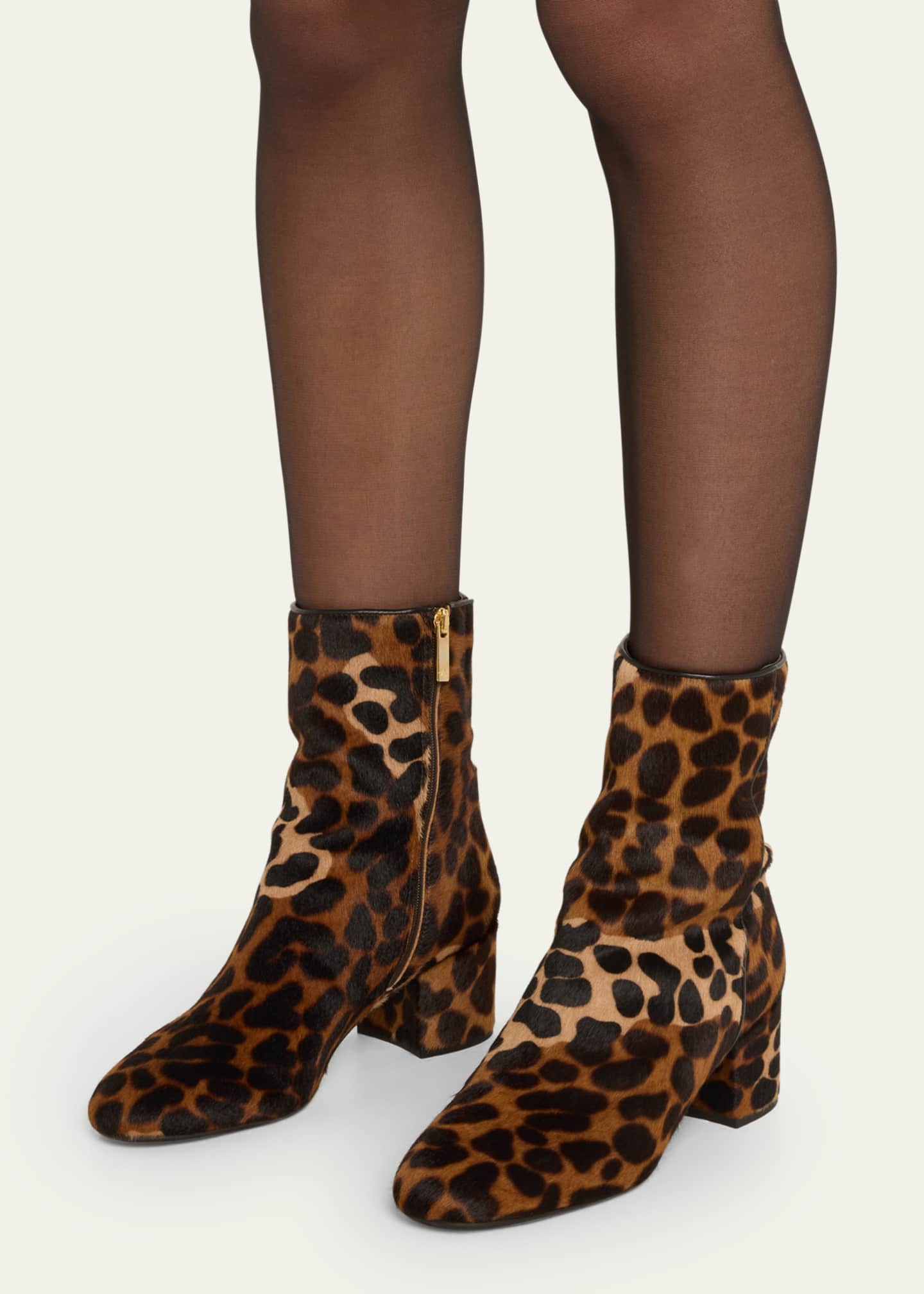 Aquatalia store leopard booties