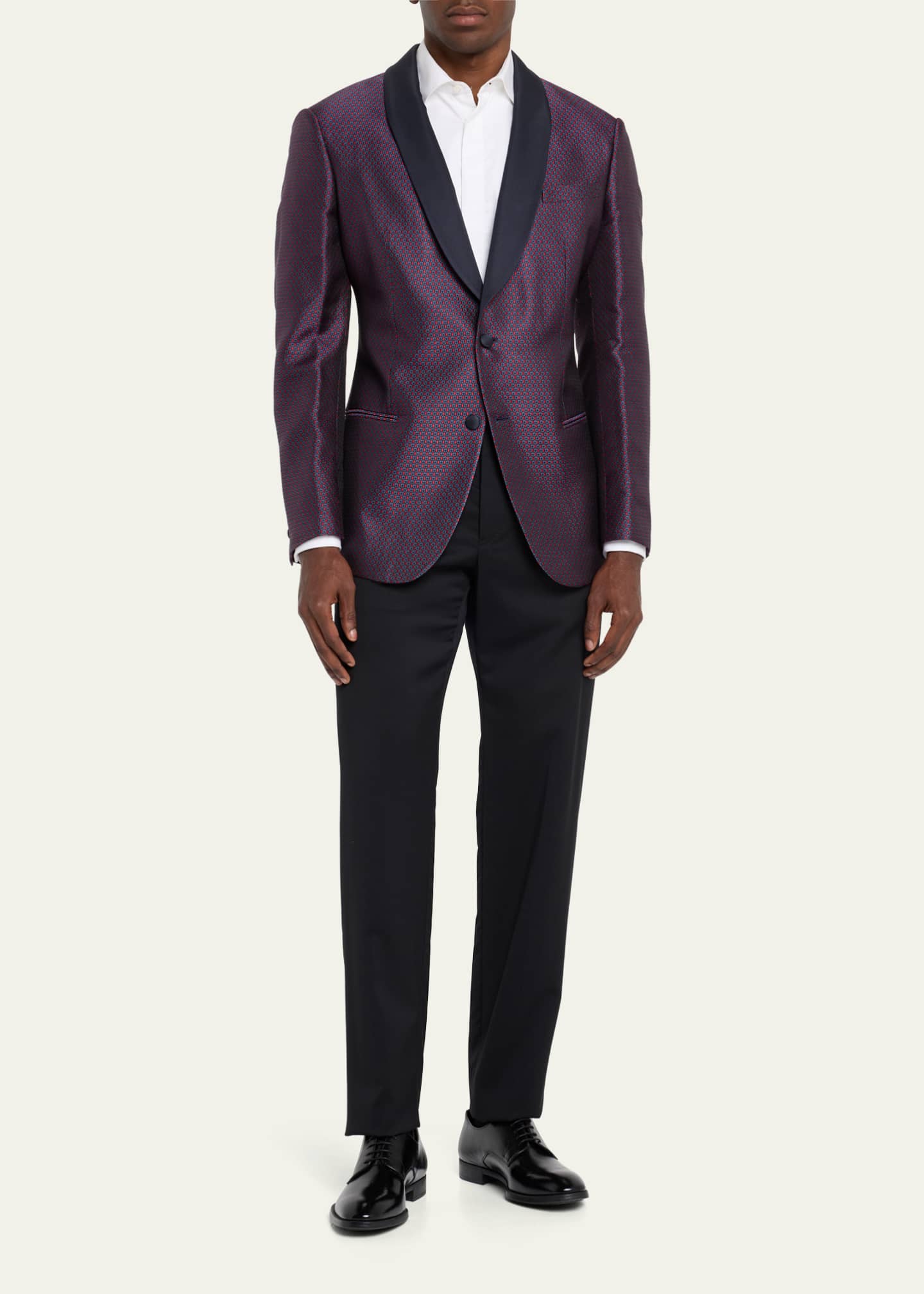 コート Giorgio Armani Jacquard Hemp Linen And Silk Caban Jacquard hemp, linen and silk caban GIORGIO ARMANI - Nugnes1920