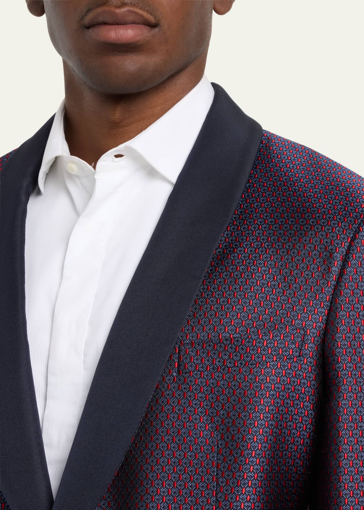 コート Giorgio Armani Jacquard Hemp Linen And Silk Caban GIORGIO ARMANI(ジョルジオアルマーニ) レディース - 海外通販の
