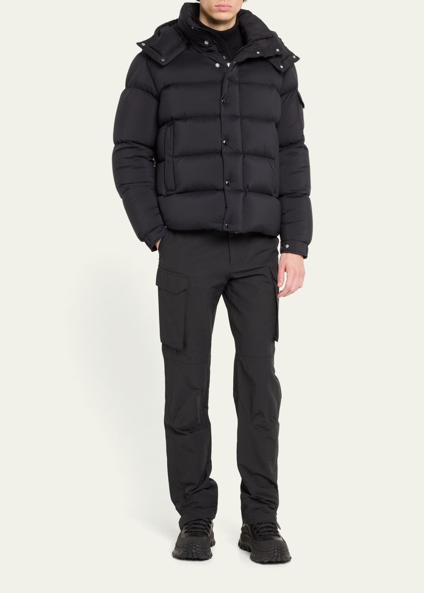 Moncler Men's Midweight Nylon Puffer Jacket Image 2 of 5