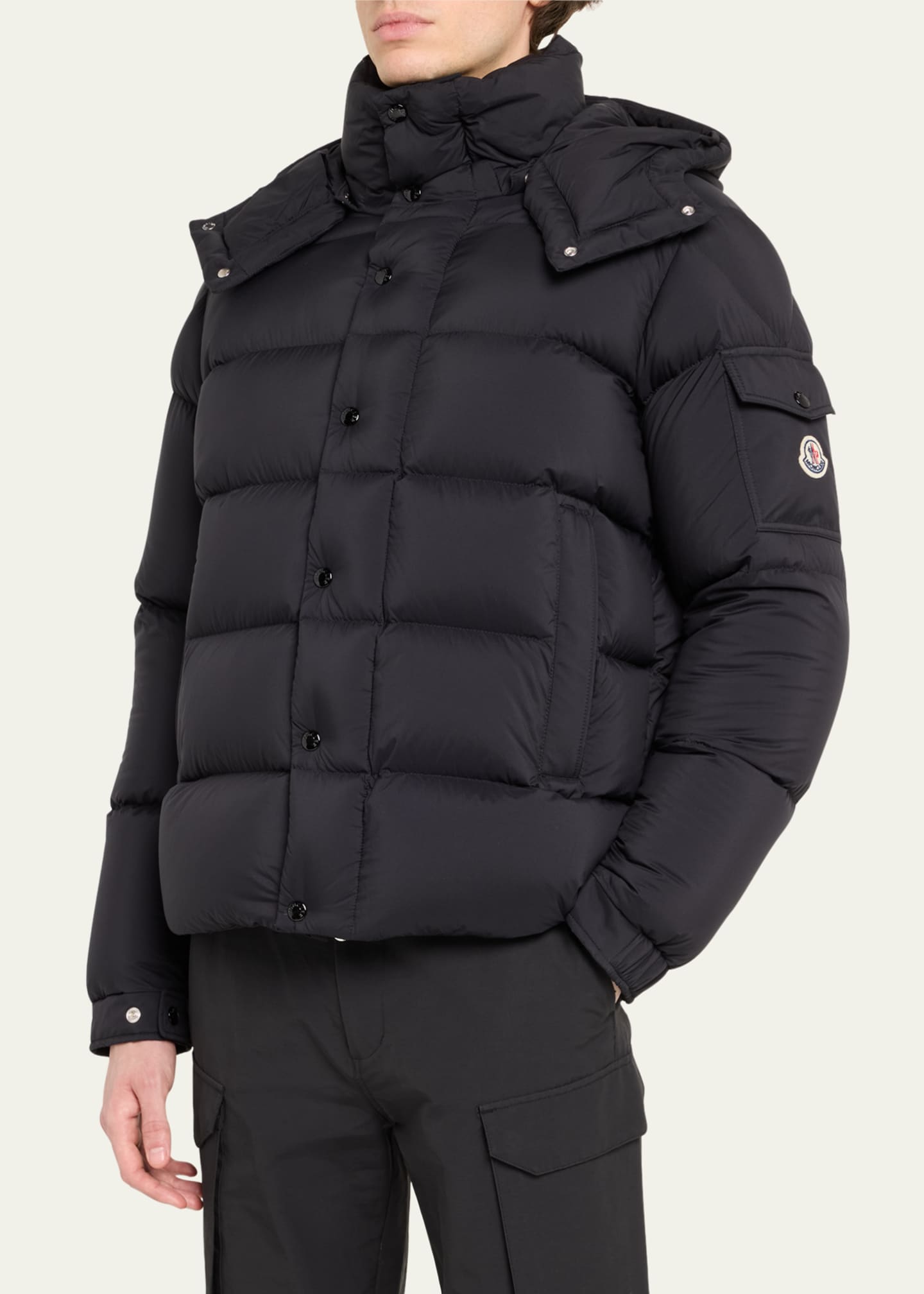 Moncler Men's Midweight Nylon Puffer Jacket Image 4 of 5