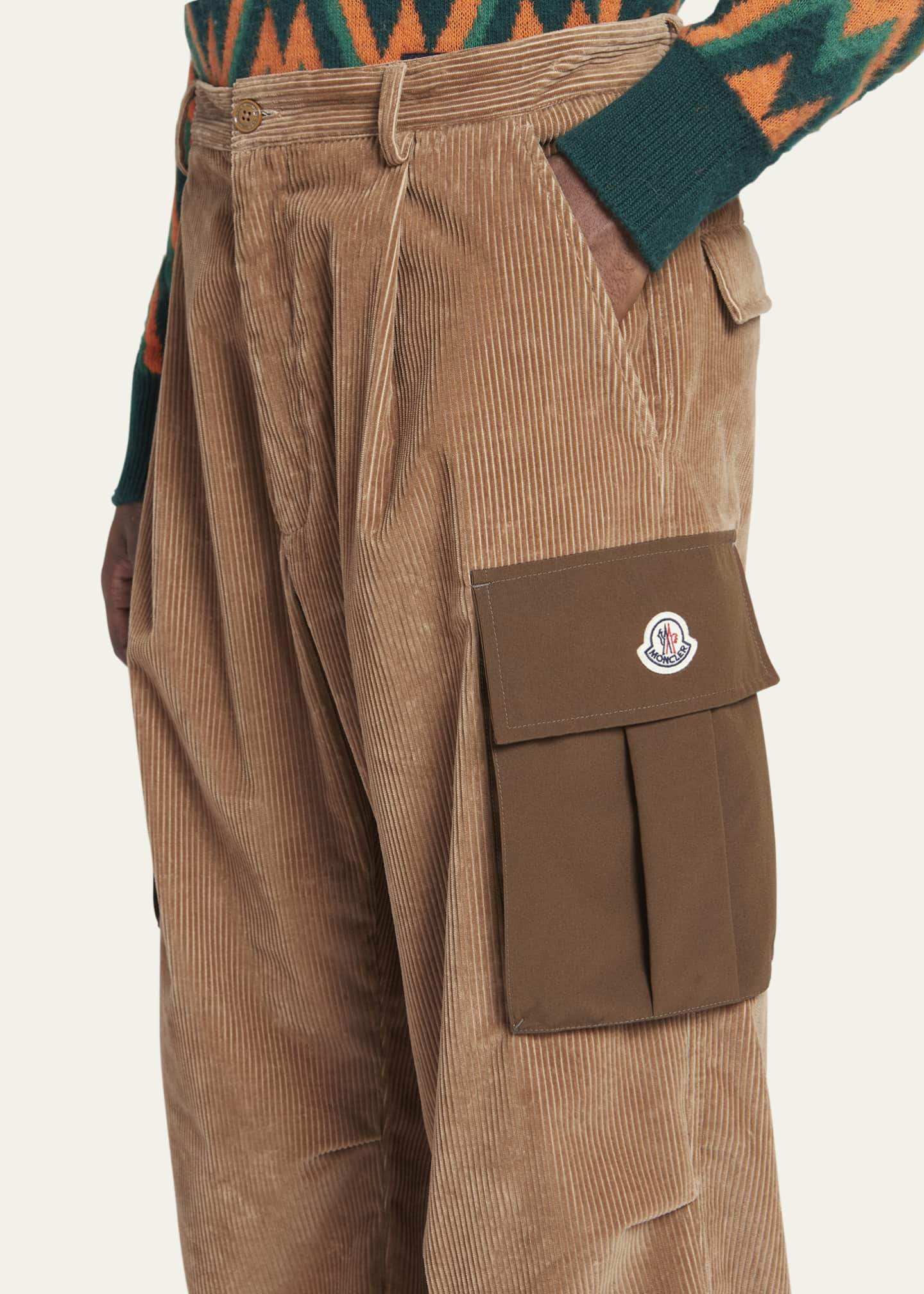Moncler Men's Wale Corduroy Cargo Pants - Bergdorf Goodman