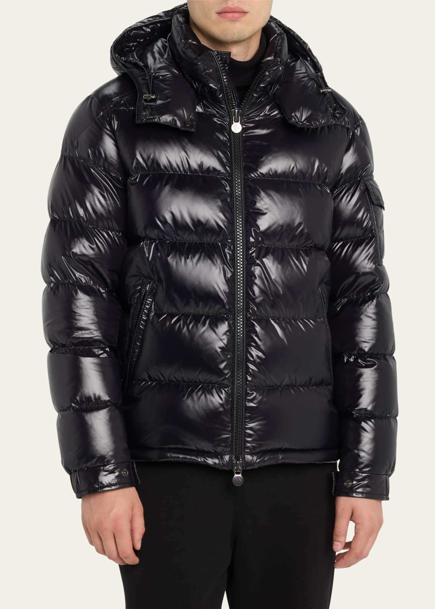 Moncler Men's Laque Nylon Puffer Jacket - Bergdorf Goodman