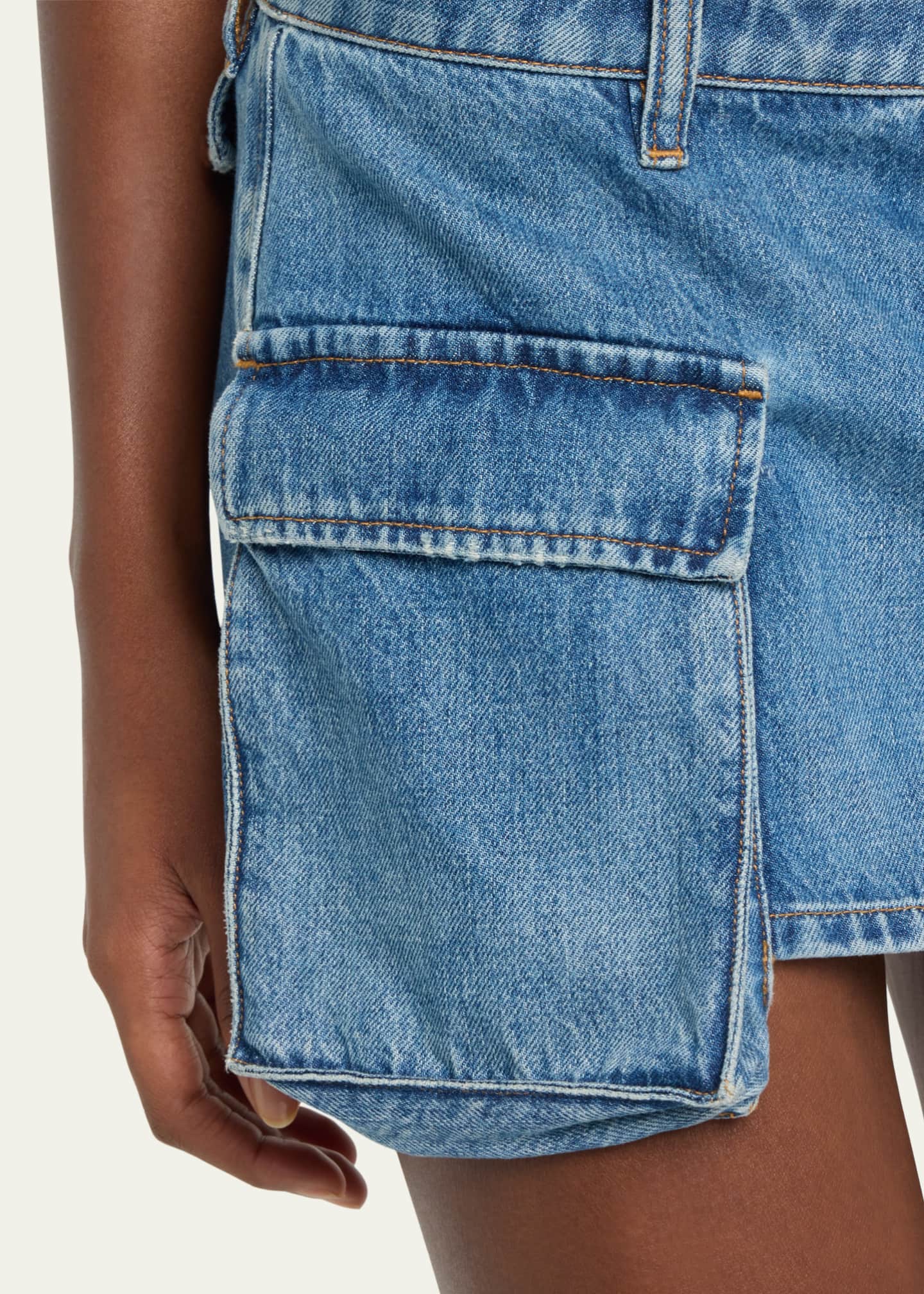 Celine prairie denim skirt hotsell