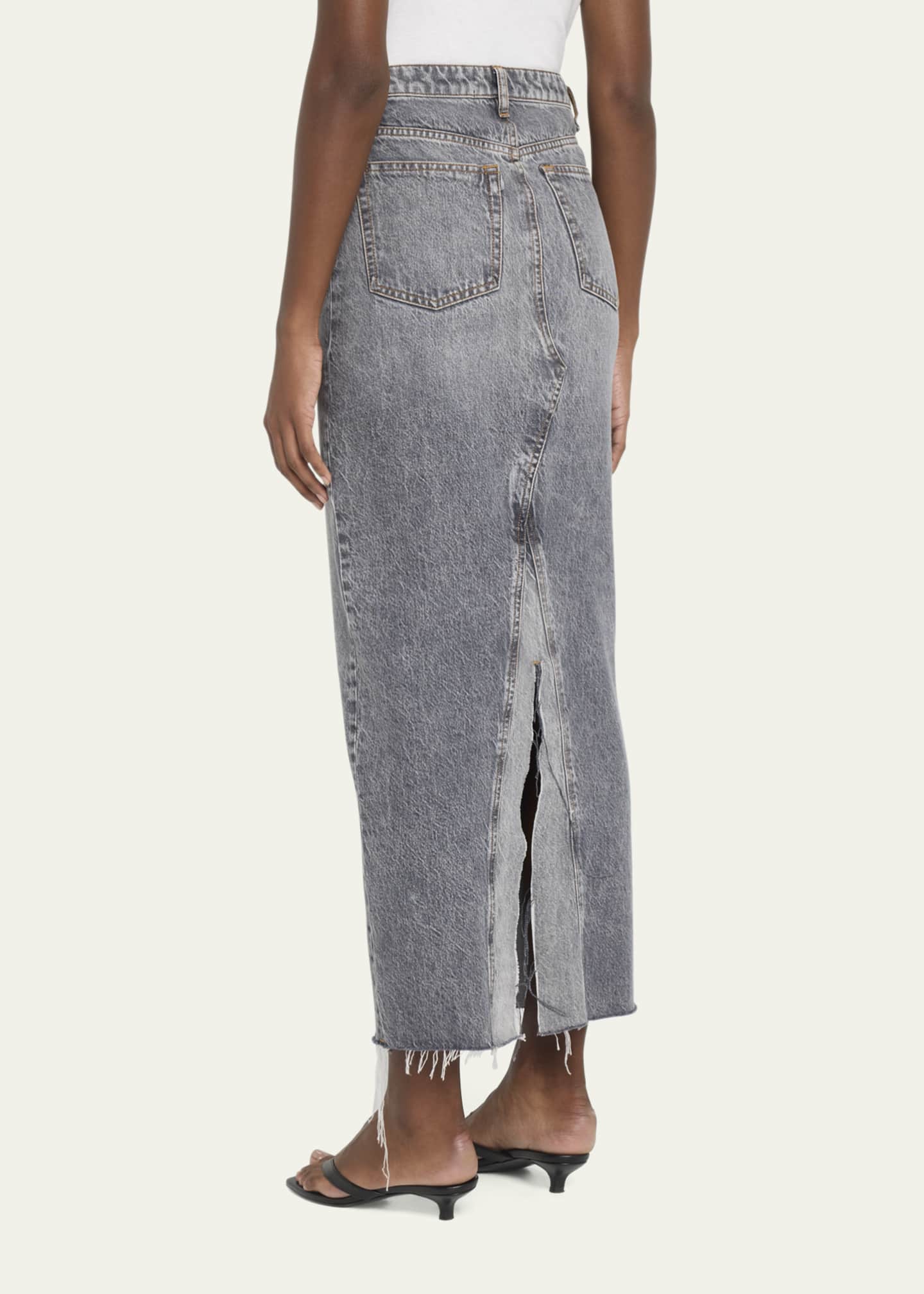 3x1 Charlotte Denim Maxi Skirt Bergdorf Goodman