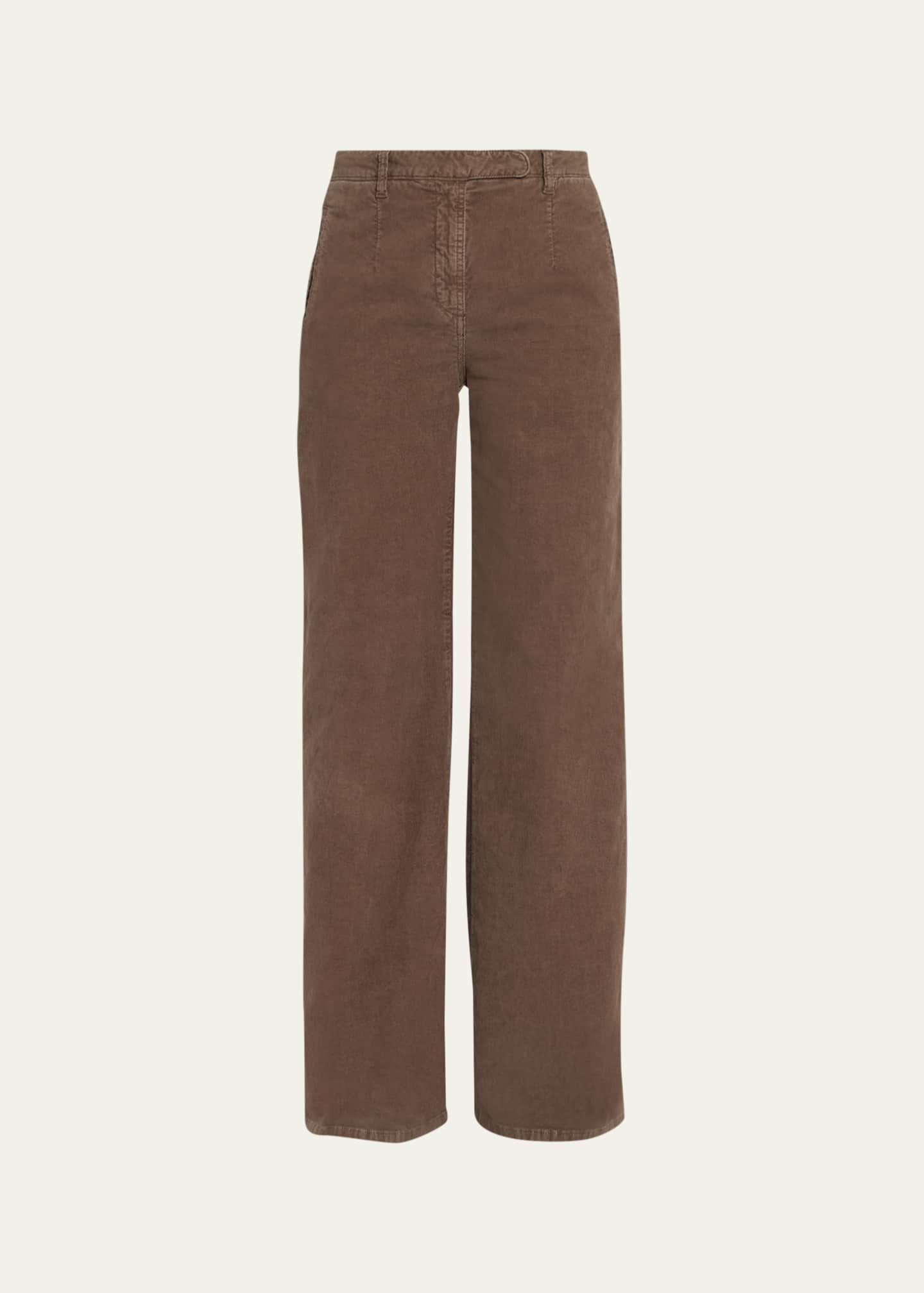 THE ROW Eglitta Straight-Leg Corduroy Pants - Bergdorf Goodman