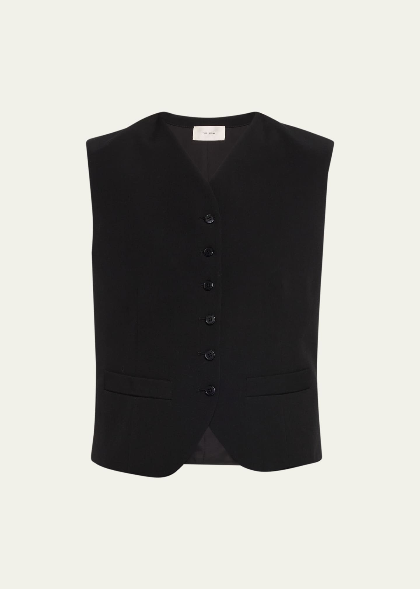 Wool button vest hotsell