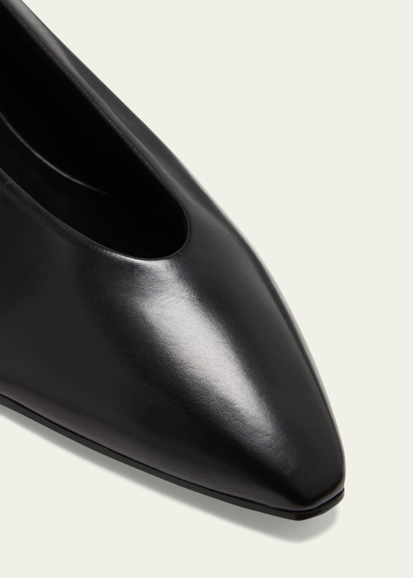 Loro Piana Rebecca Calfskin Ballerina Flats - Bergdorf Goodman