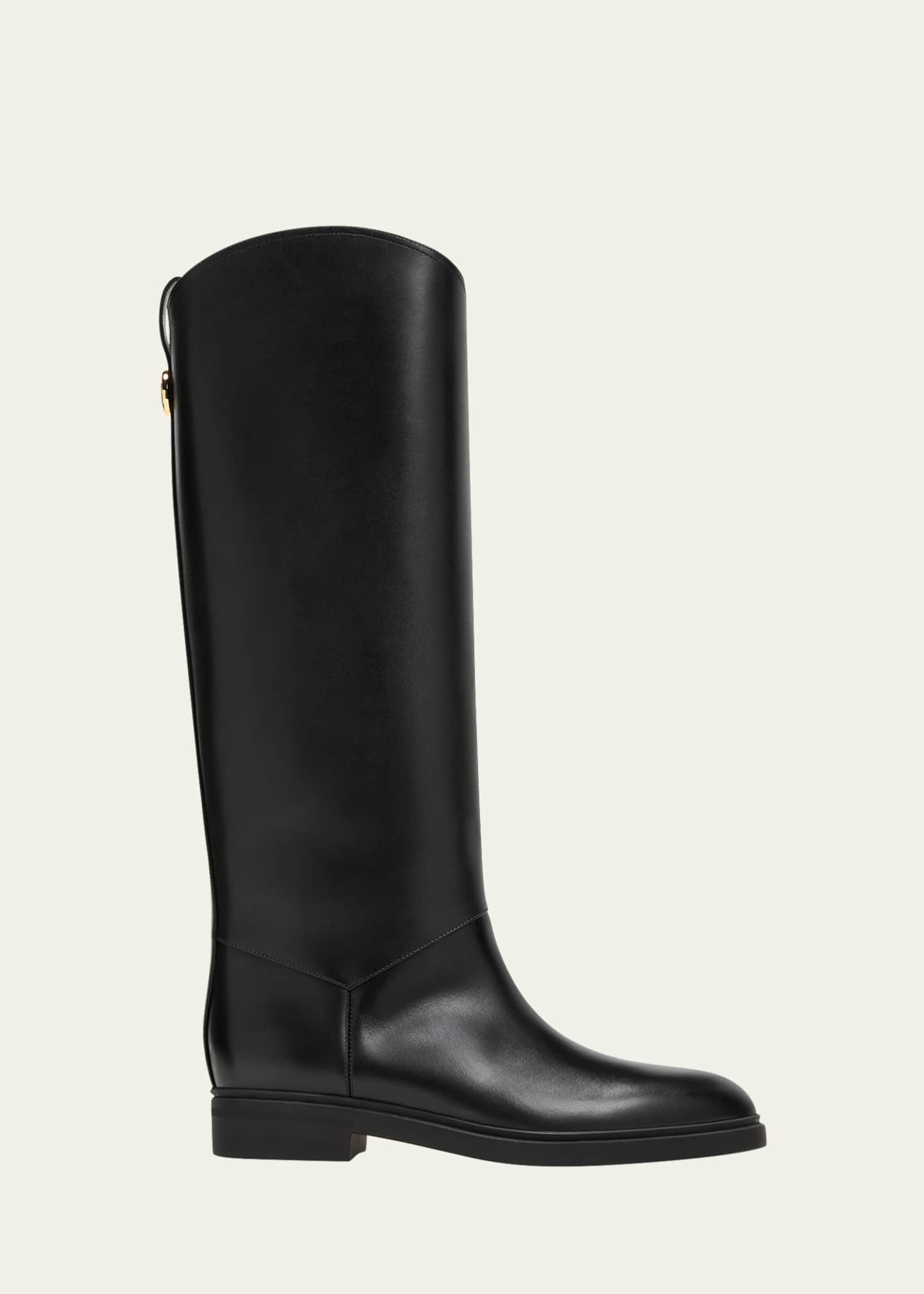 Loro Piana Kilda Leather Riding Boots - Bergdorf Goodman
