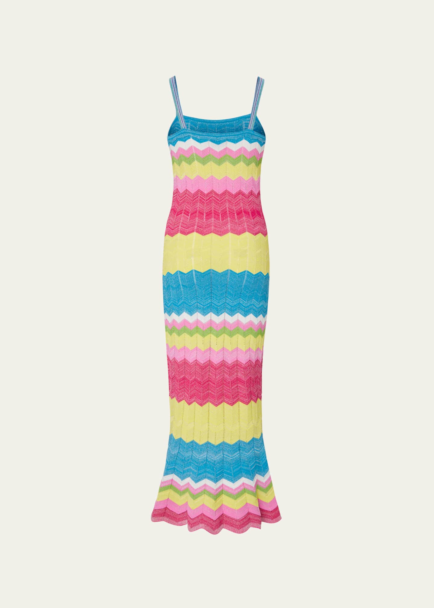 Milly Olana Zig-Zag Knit Mermaid Dress - Bergdorf Goodman