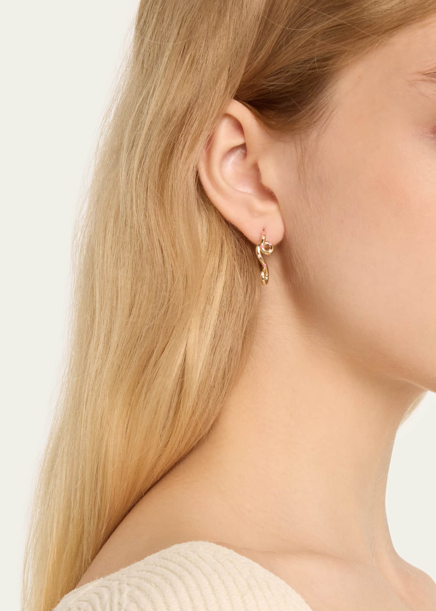 Bea Bongiasca Margherita 9K Yellow Gold & Enamel Daisy