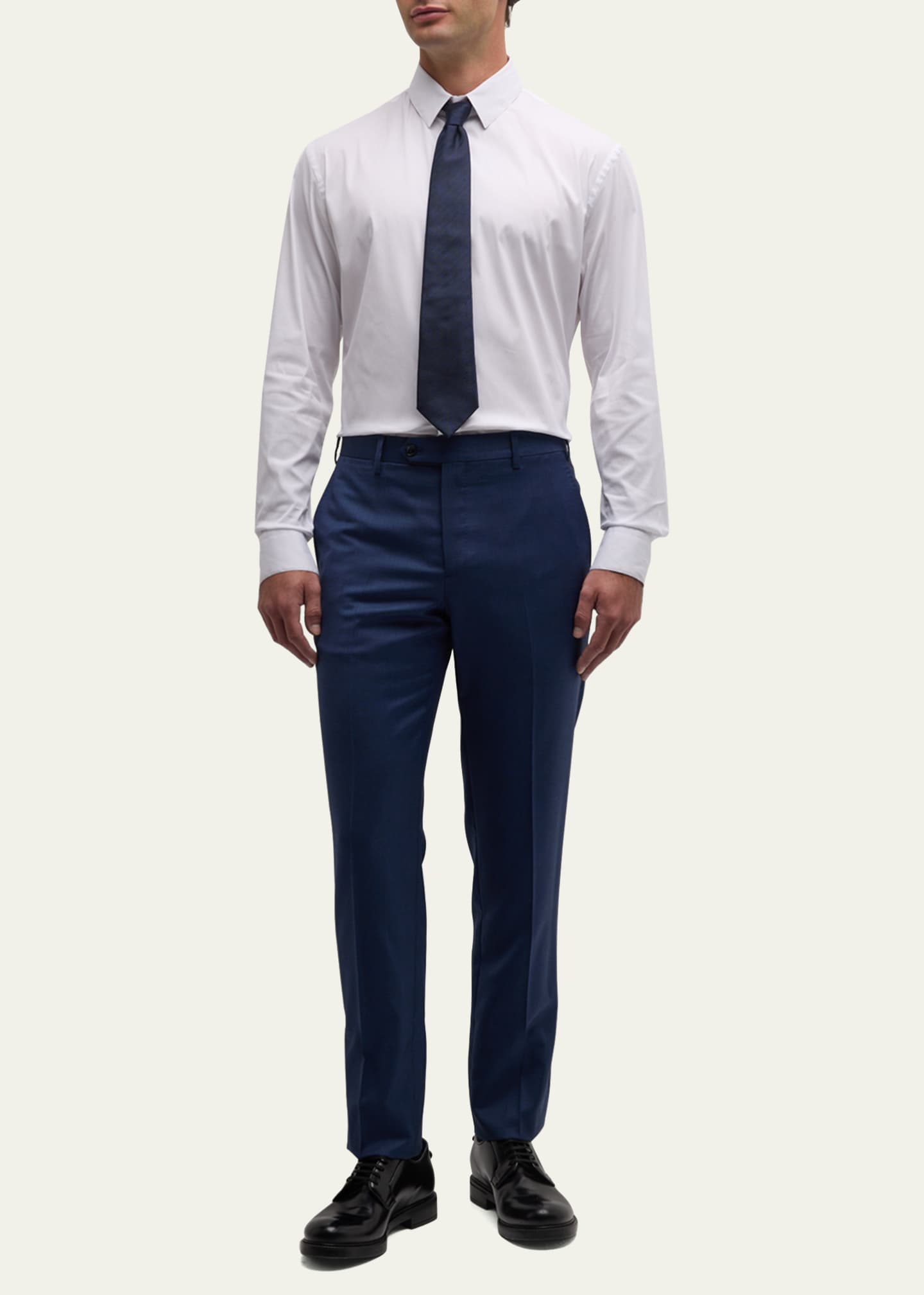 Giorgio Armani Men's Stretch Poplin Sport Shirt Image 2 of 5