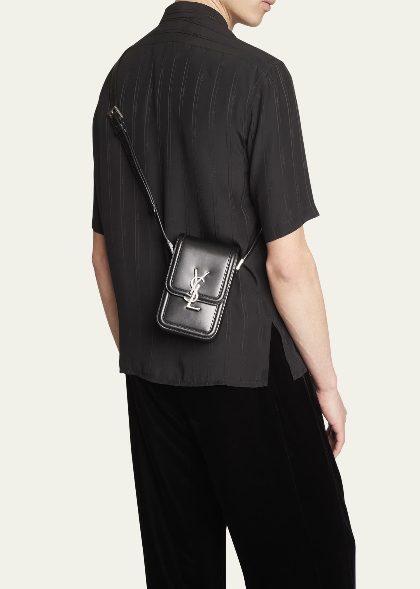 YSL I Pad Pouch in Black - Saint Laurent