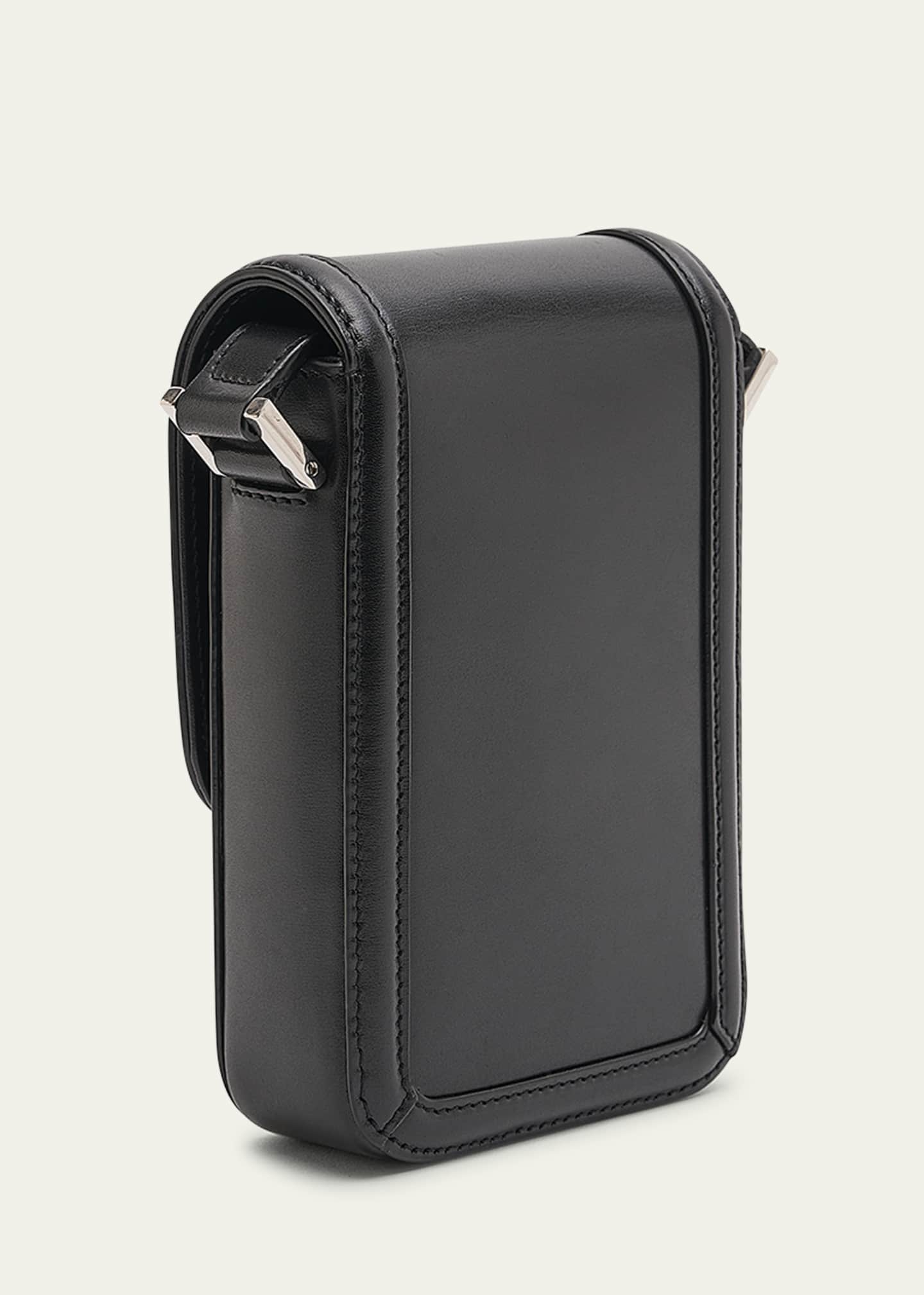 Saint laurent leather phone shoulder bag best sale