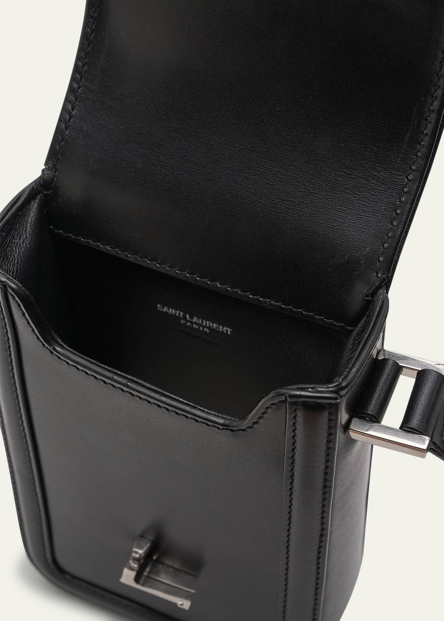 Off-White Men's Binder Leather Crossbody Bag - Bergdorf Goodman