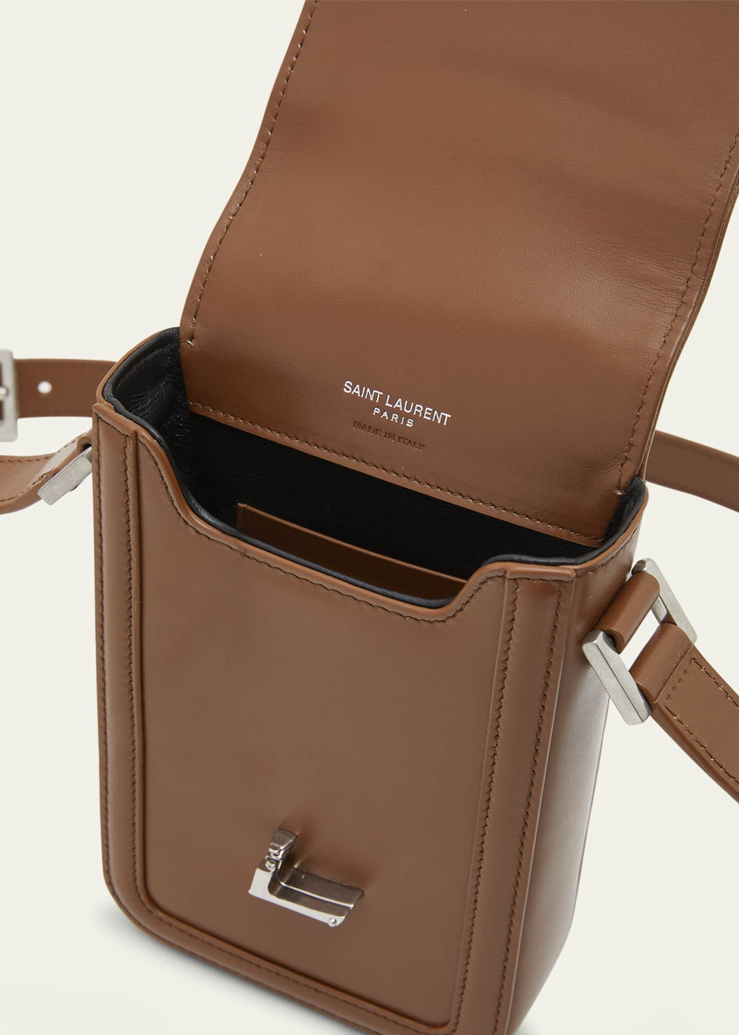 Saint Laurent Men's YSL Solferino Phone Case Bag Image 4 of 5
