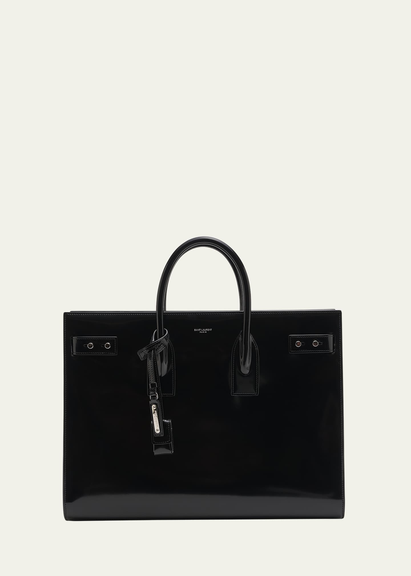 Ysl large leather shopper 2025