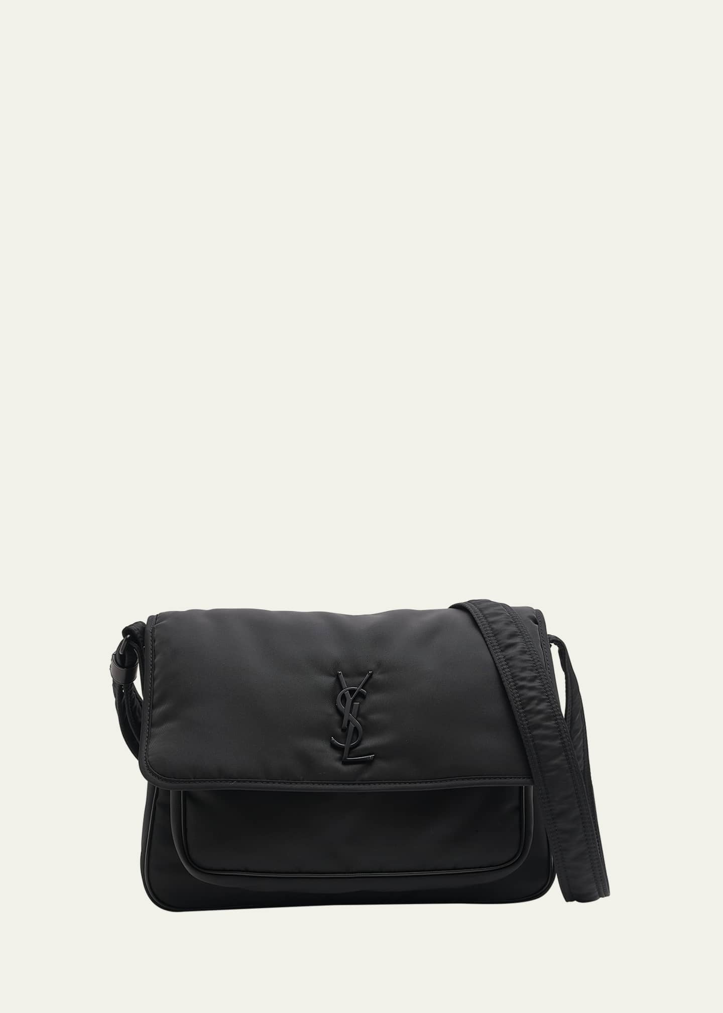 Saint Laurent Men's Niki Nylon Messenger Bag - Bergdorf Goodman