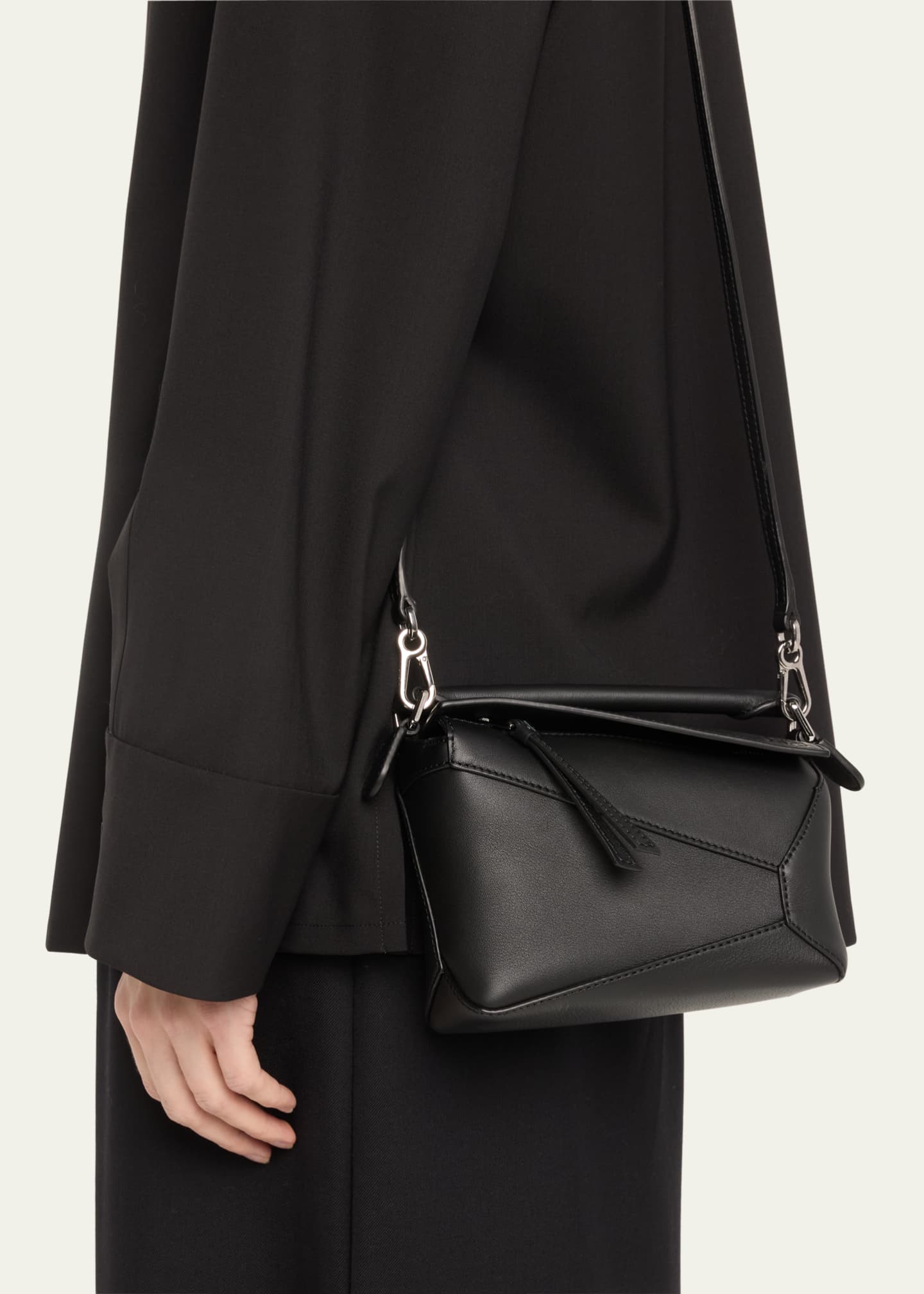 Loewe x Paula’s Ibiza Puzzle Edge Mini Top-Handle Bag in Leather Image 2 of 5