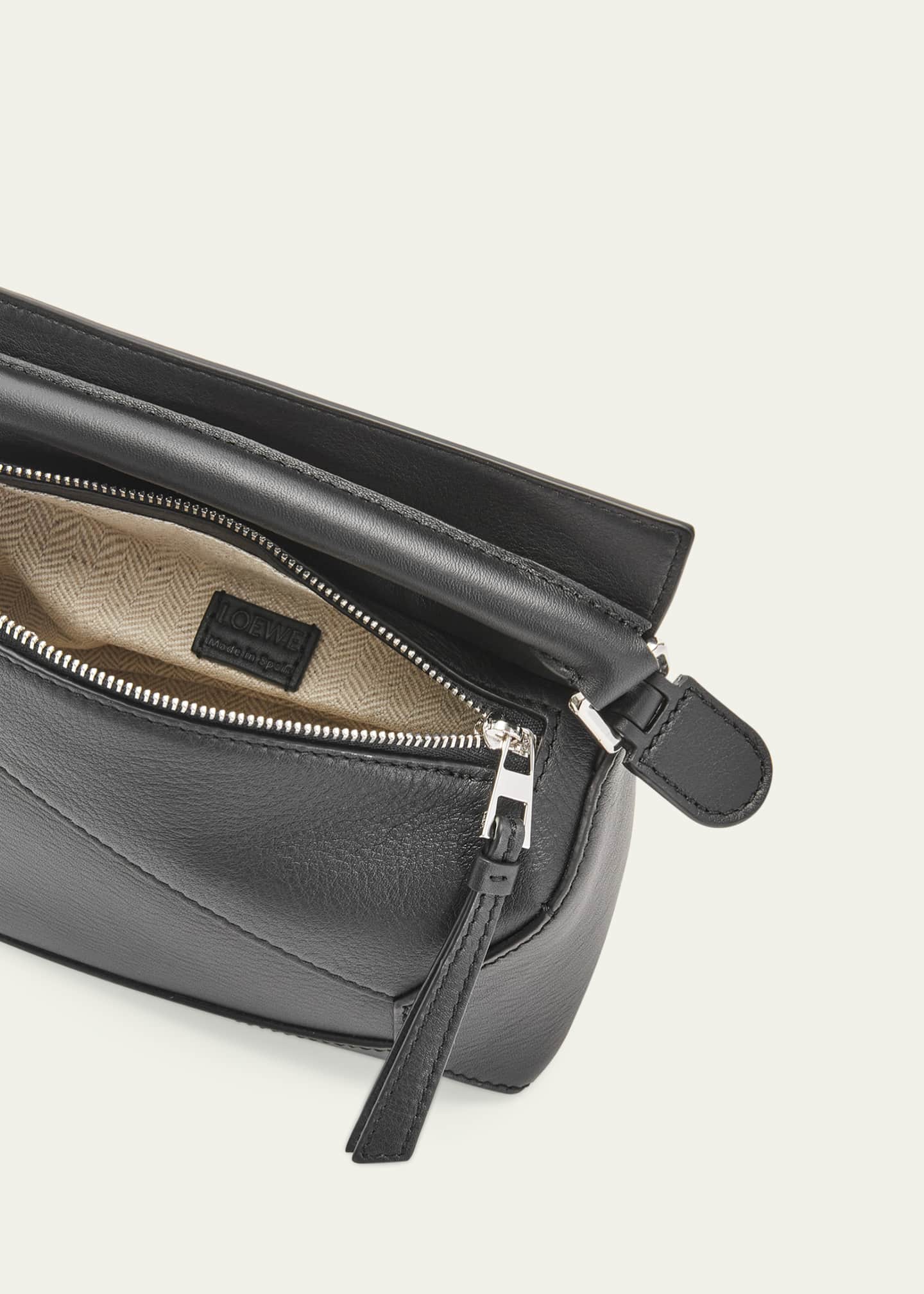 Loewe x Paula’s Ibiza Puzzle Edge Mini Top-Handle Bag in Leather Image 4 of 5