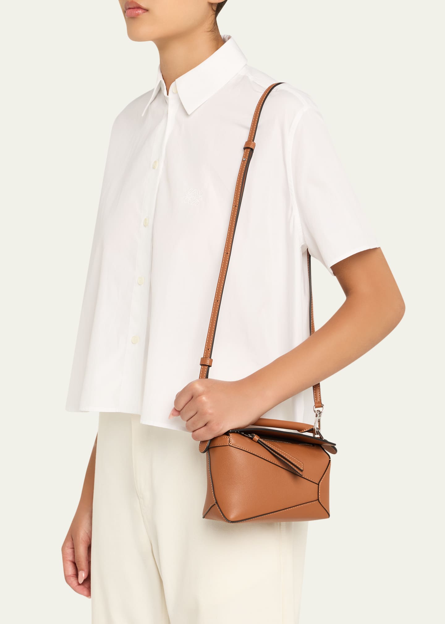 ショルダーバッグ・ポシェット Loewe Paula'S Ibiza Mini Borsa Puzzle Edge In Pelle Loewe x Paula's Ibiza Mini Puzzle Edge Shoulder Bag | Liberty