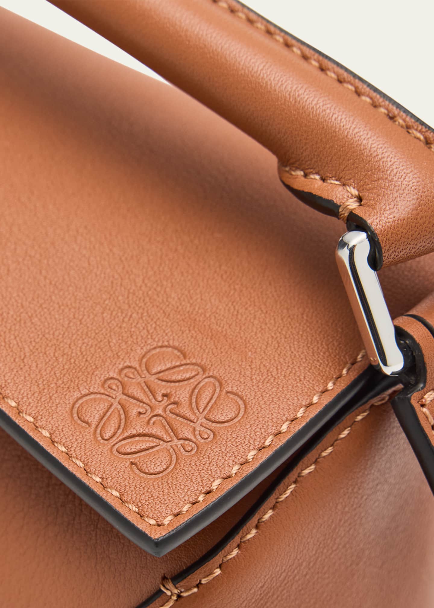 Loewe x Paula's Ibiza Puzzle Edge Mini Top-Handle Bag in Leather Image 6 of 6
