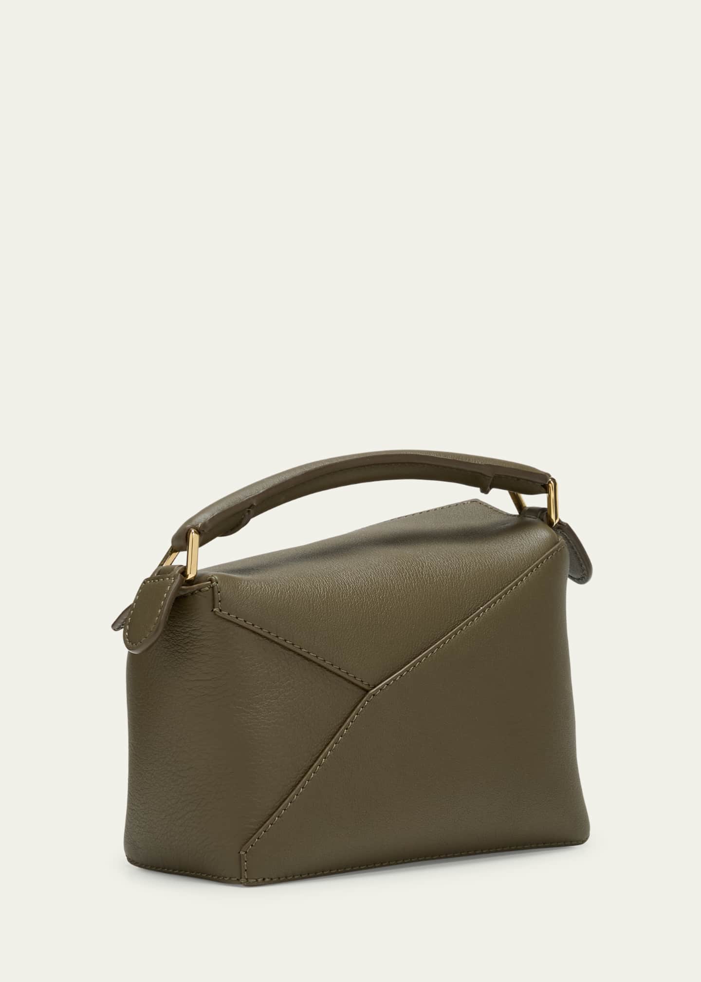 Loewe x Paula's Ibiza Puzzle Edge Mini Top-Handle Bag in Leather Image 3 of 5