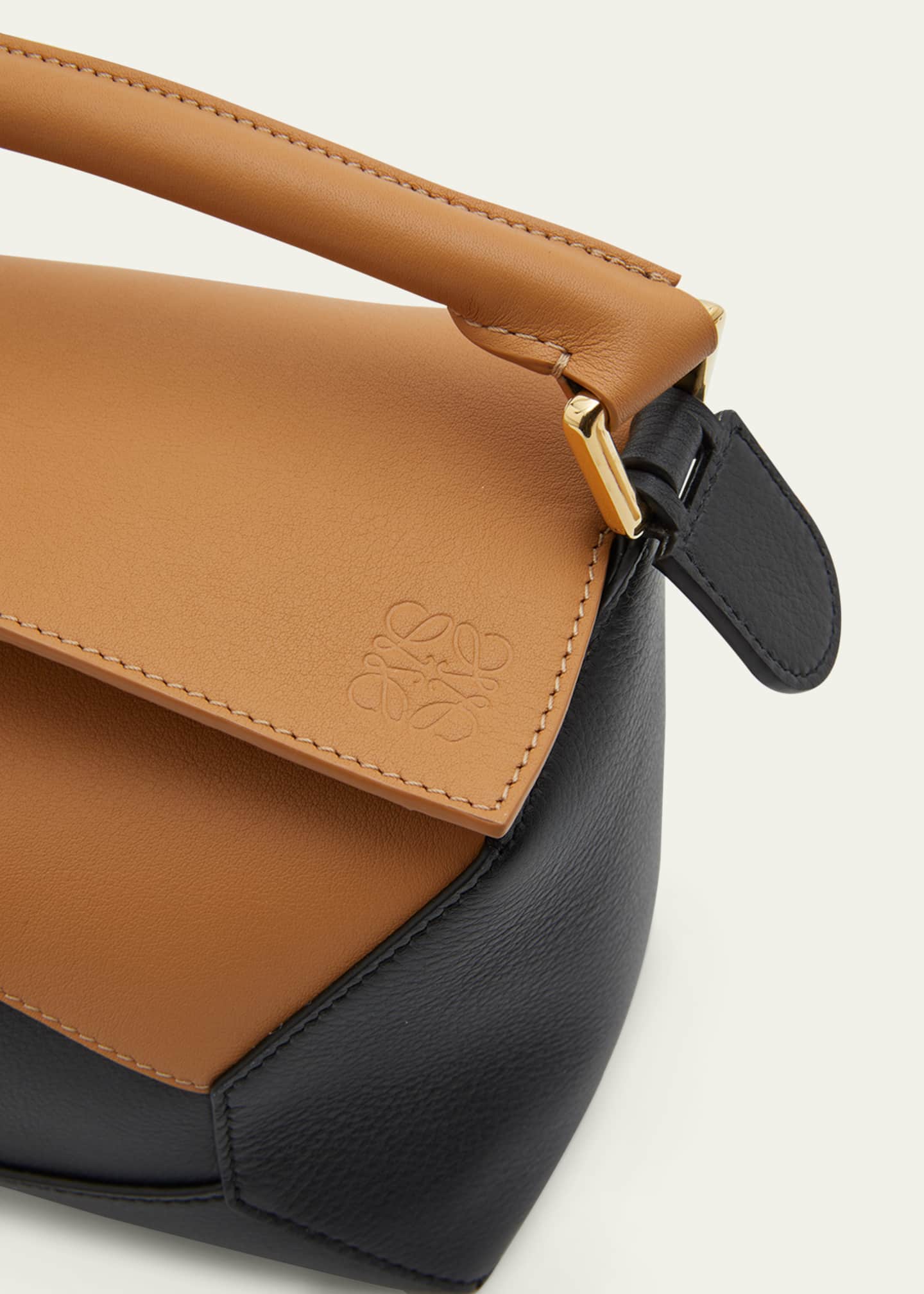 Loewe Puzzle Edge Small Top-Handle Bag in Bicolor Leather Image 6 of 6