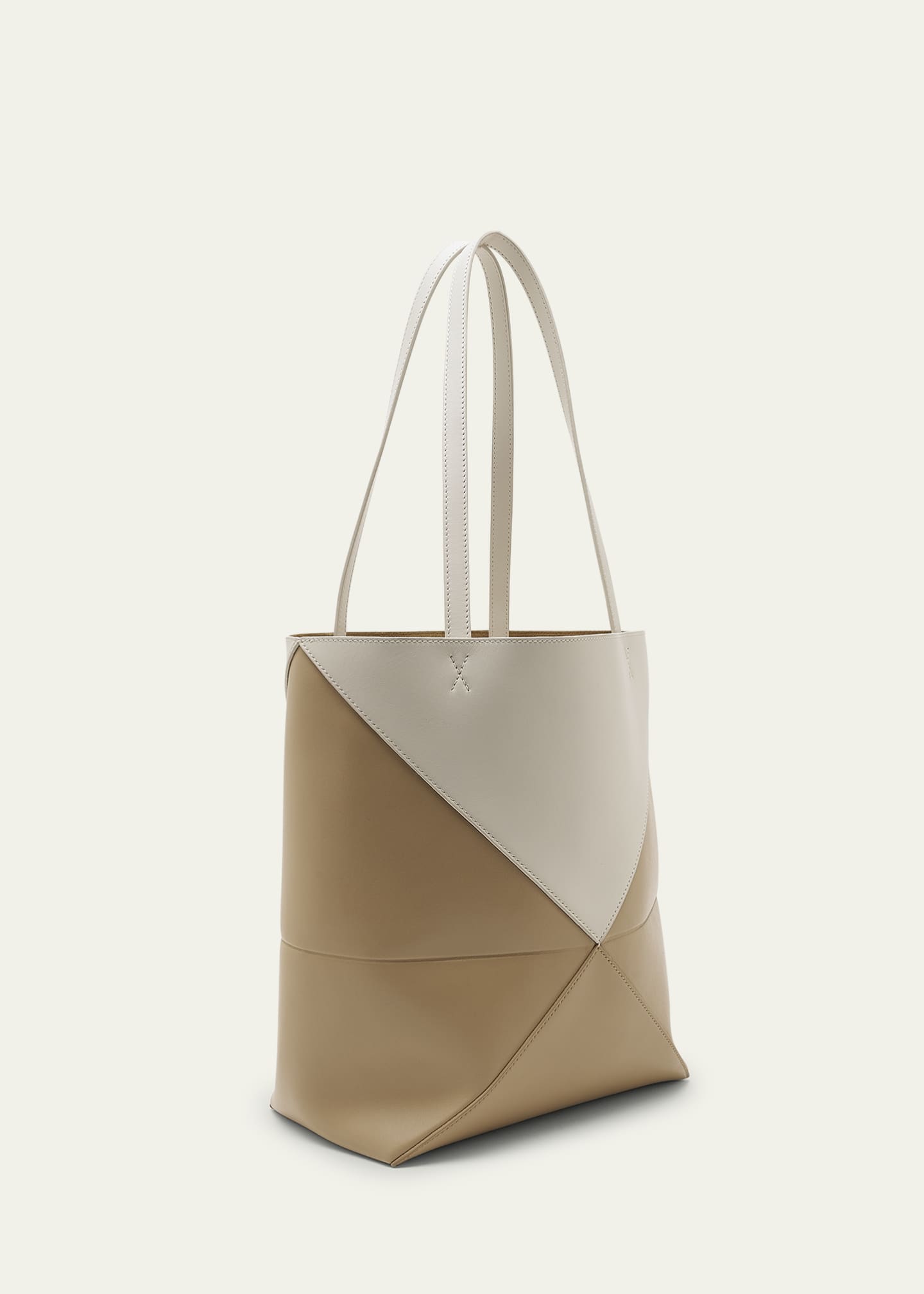 ☆Outlet直営店☆【LOEWE】PUZZLE FOLD MEDIUM TOTE BICOLOR BAG Loewe Puzzle Fold Medium Tote Bag in Shiny Bicolor Leather