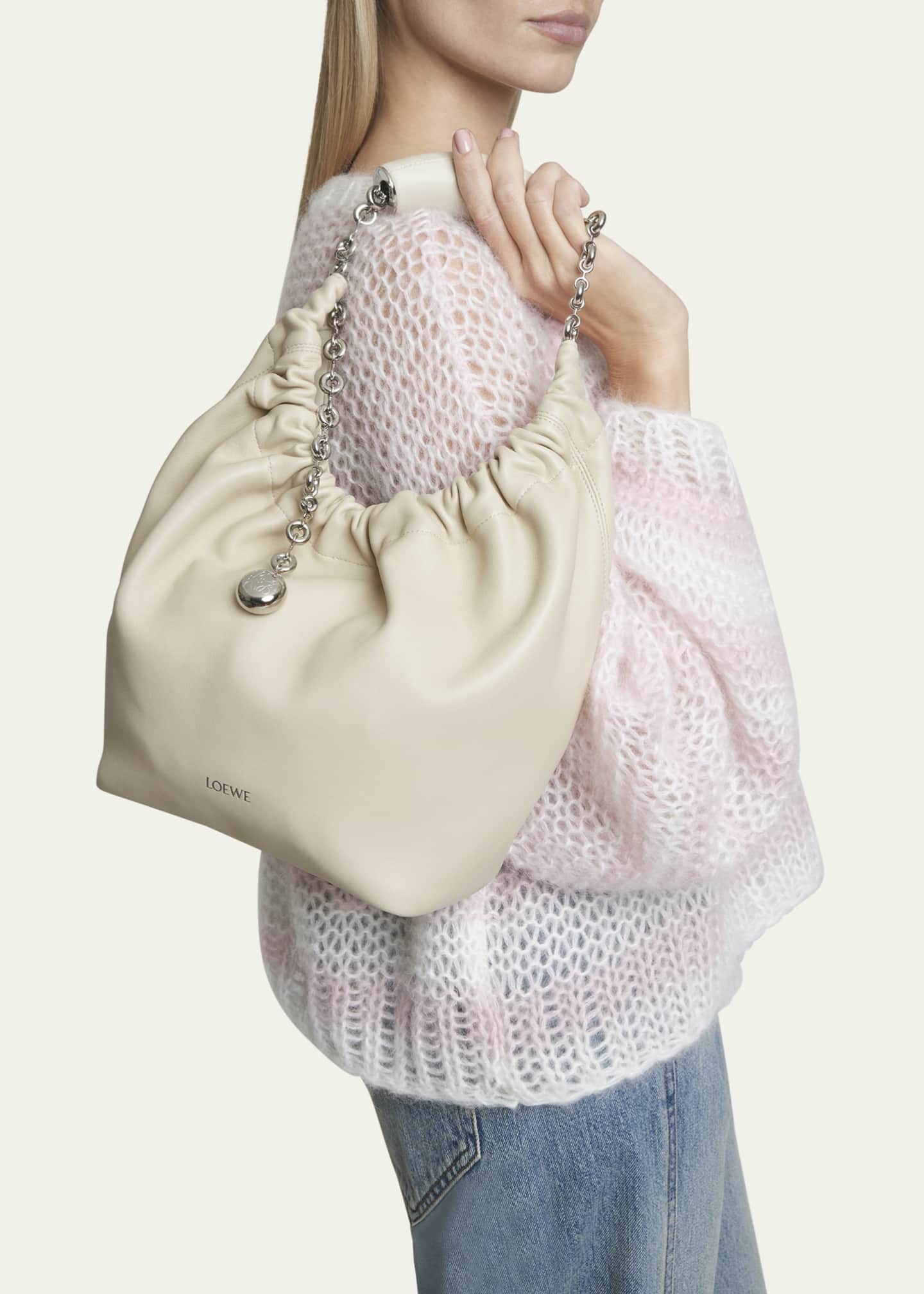 Loewe Squeeze Small Shoulder Bag in Napa Leather Image 2 of 6