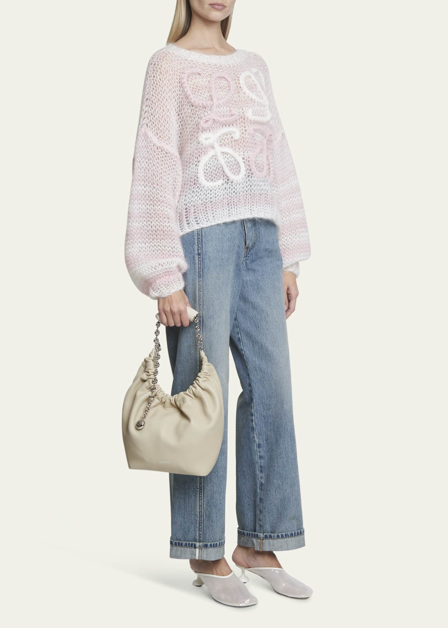 Loewe Squeeze Small Shoulder Bag in Napa Leather Image 5 of 6