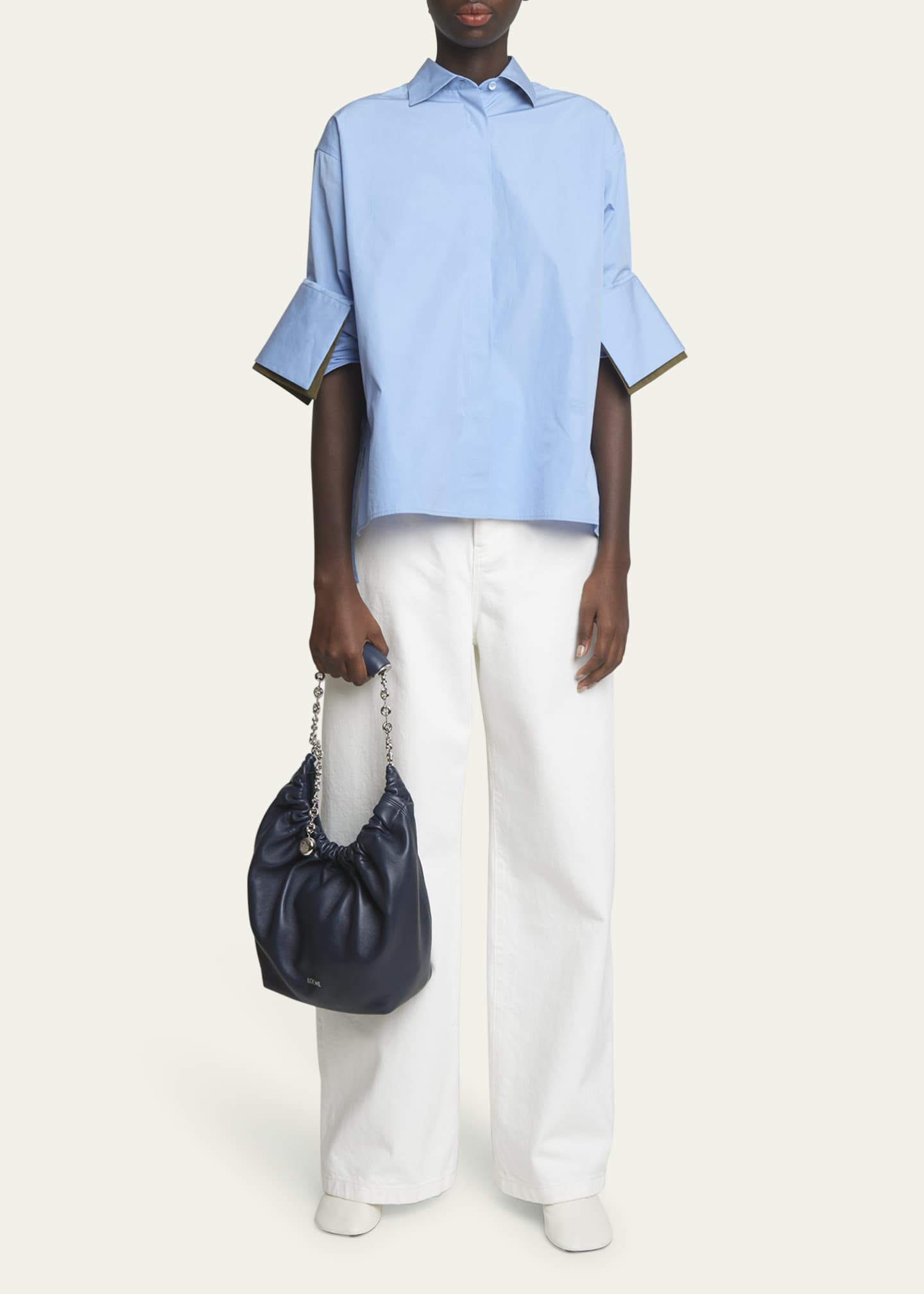 Loewe Squeeze Small Shoulder Bag in Napa Leather Image 5 of 6