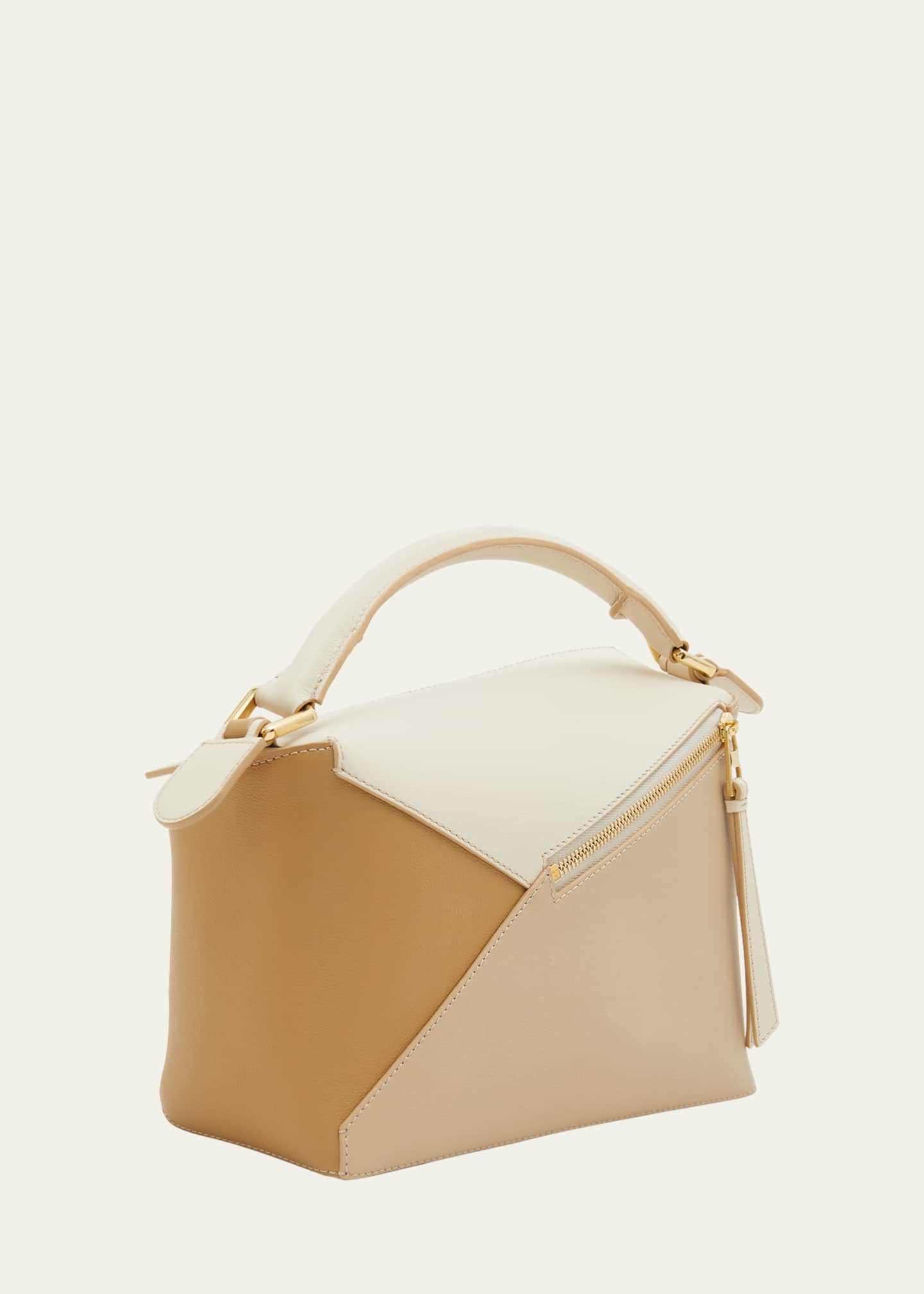 Loewe Puzzle Edge Small Top-Handle Bag in Tricolor Leather - Bergdorf ...