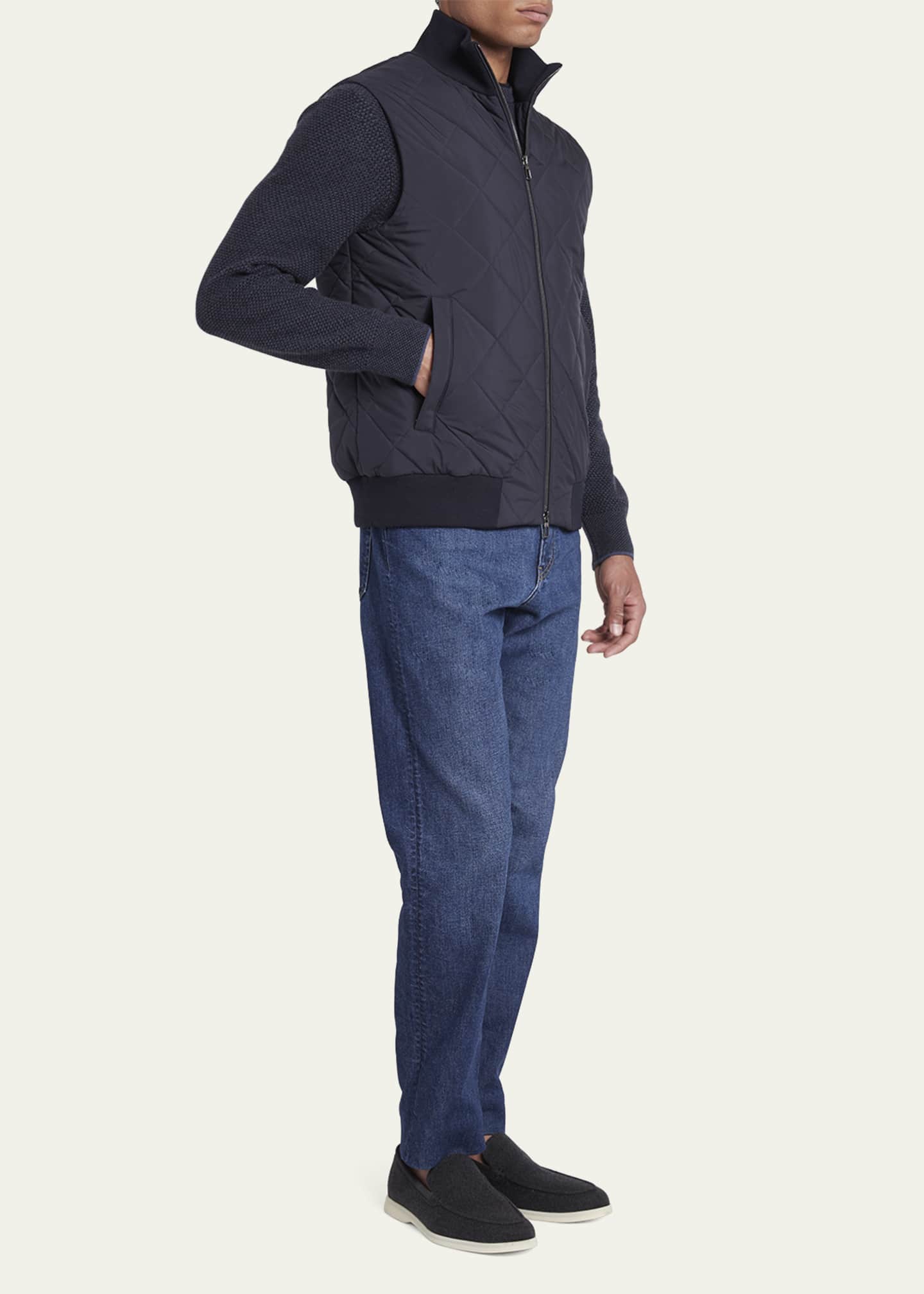 Loro Piana Men's Ampay Quilted Vest - Bergdorf Goodman