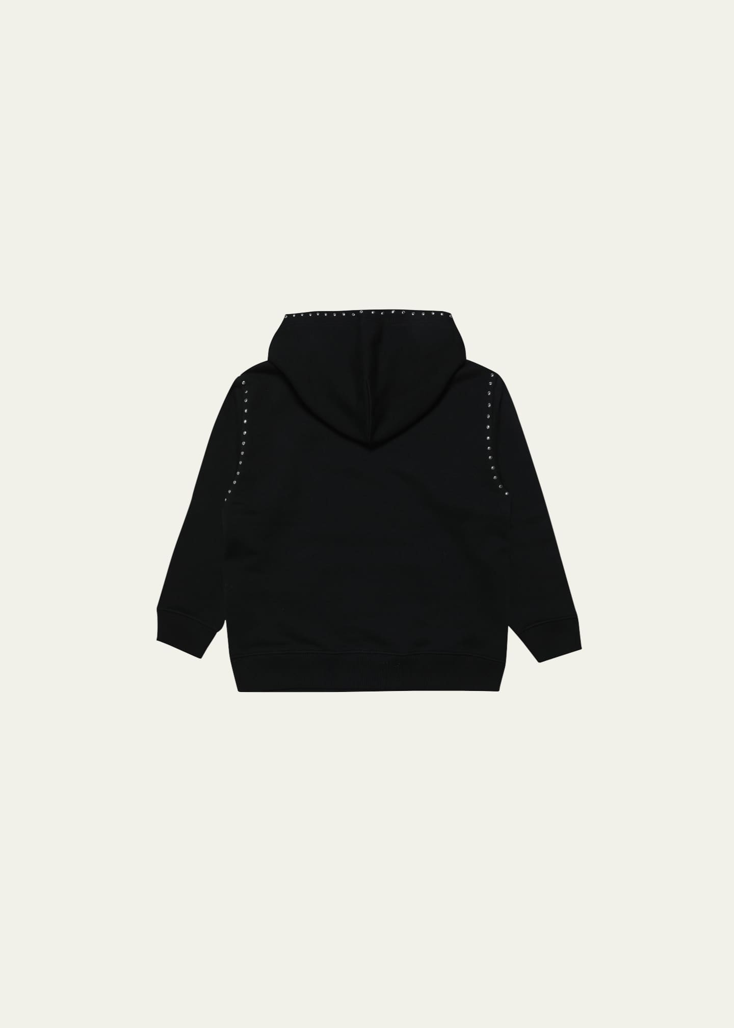 MM6 Maison Margiela Kid's Studded Trim Pullover Hoodie, Size 6-16