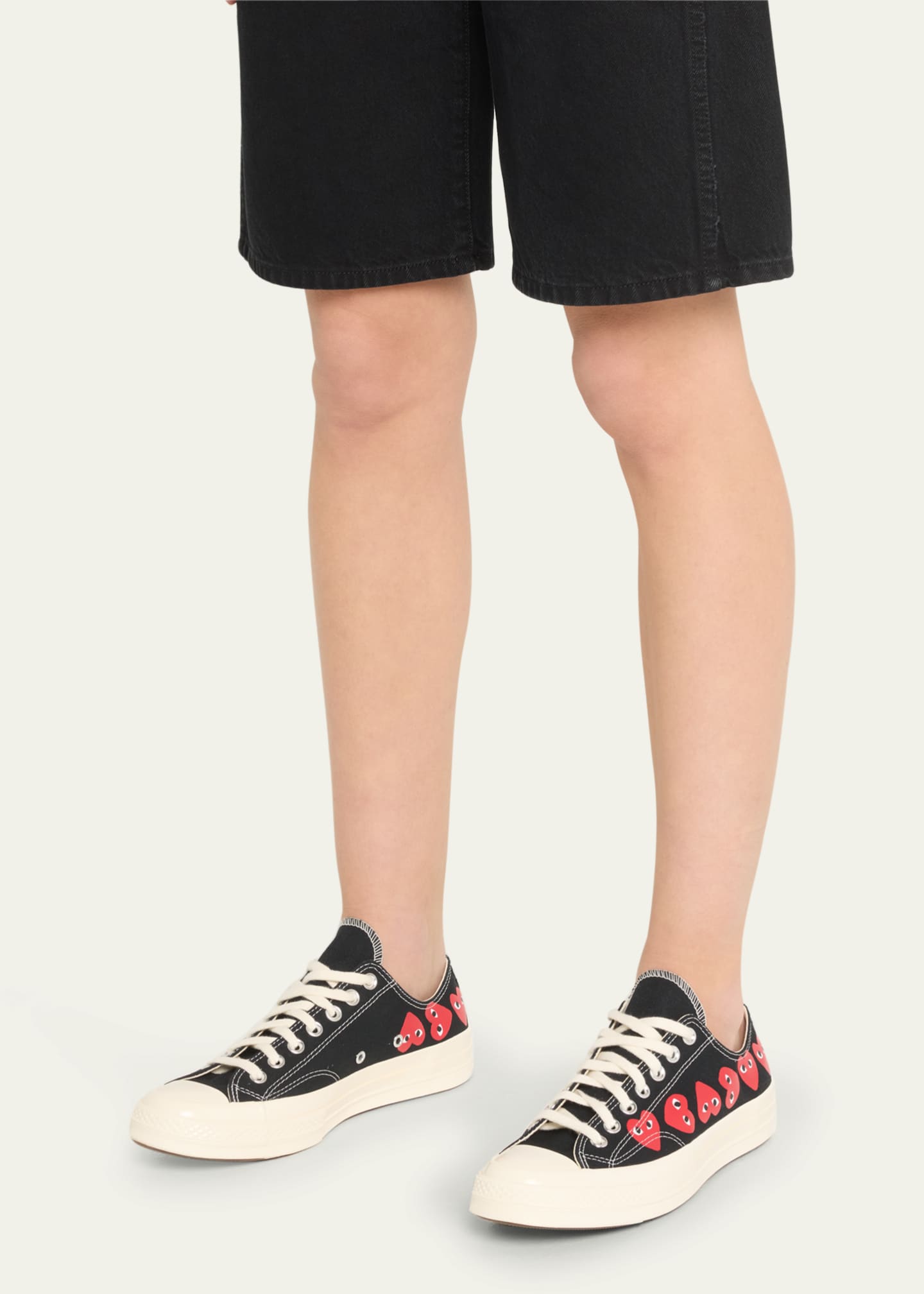 CDG Play x Converse Multi Heart Low Top Sneakers