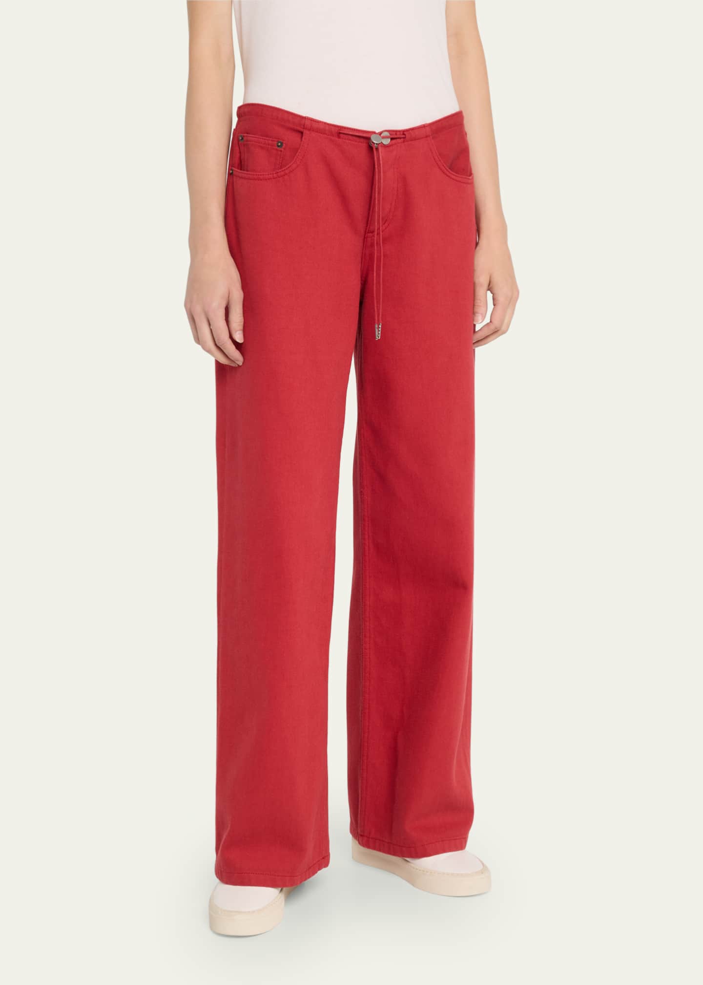 Still Here Cool Low-Rise Wide-Leg Jeans - Bergdorf Goodman