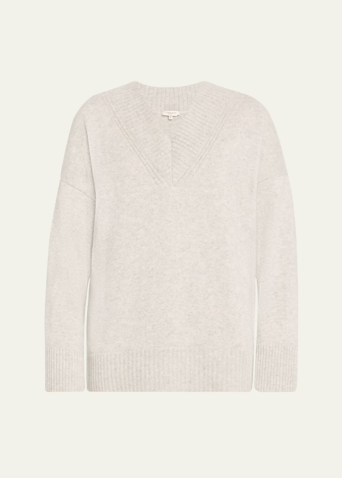 Lafayette 148 New York Cashmere Deep V Neck Sweater Bergdorf Goodman