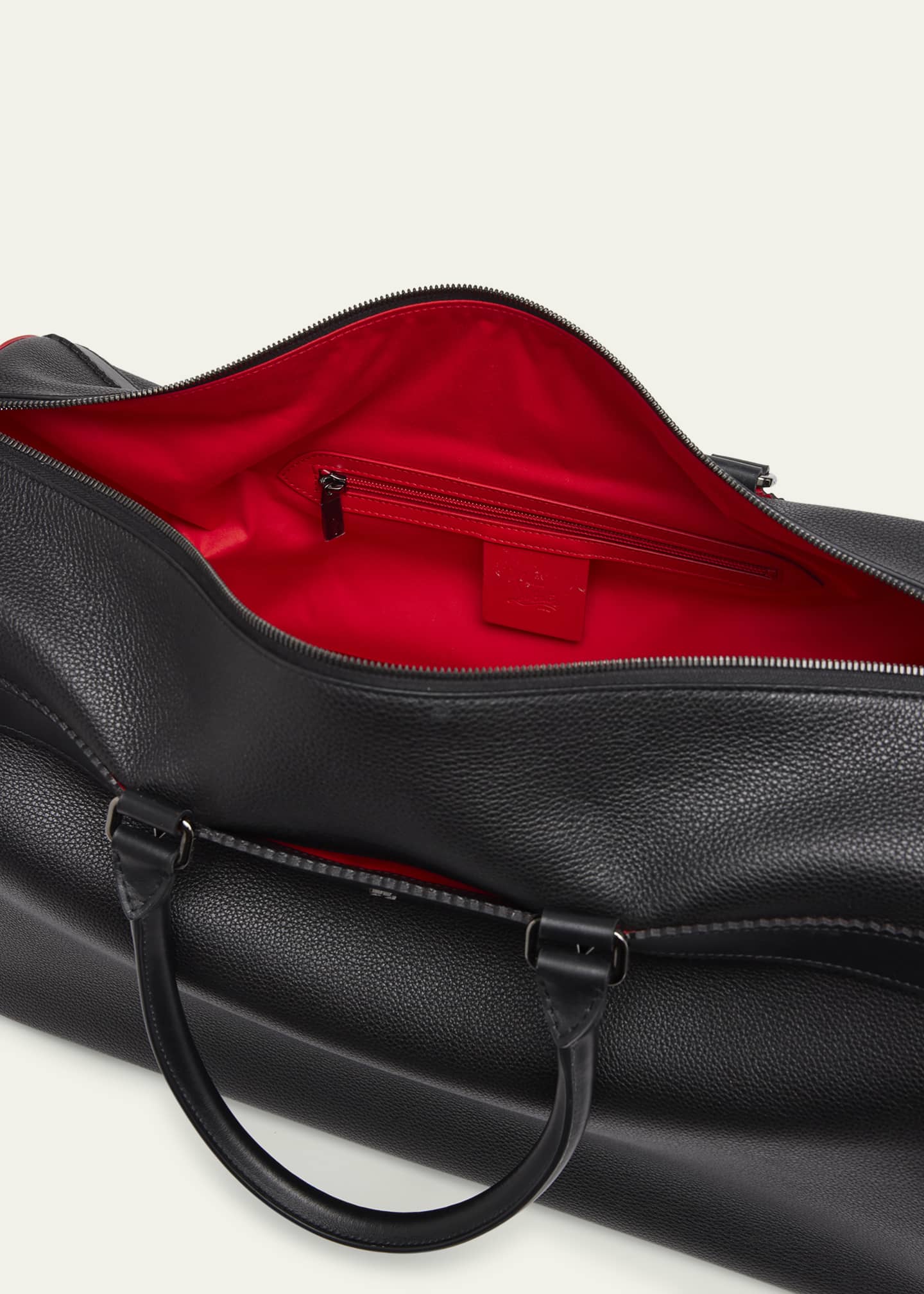 Christian Louboutin Men's Ruisbuddy Leather Duffel Bag Image 3 of 3